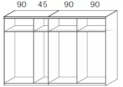 Schwebetürenschrank QUADRA