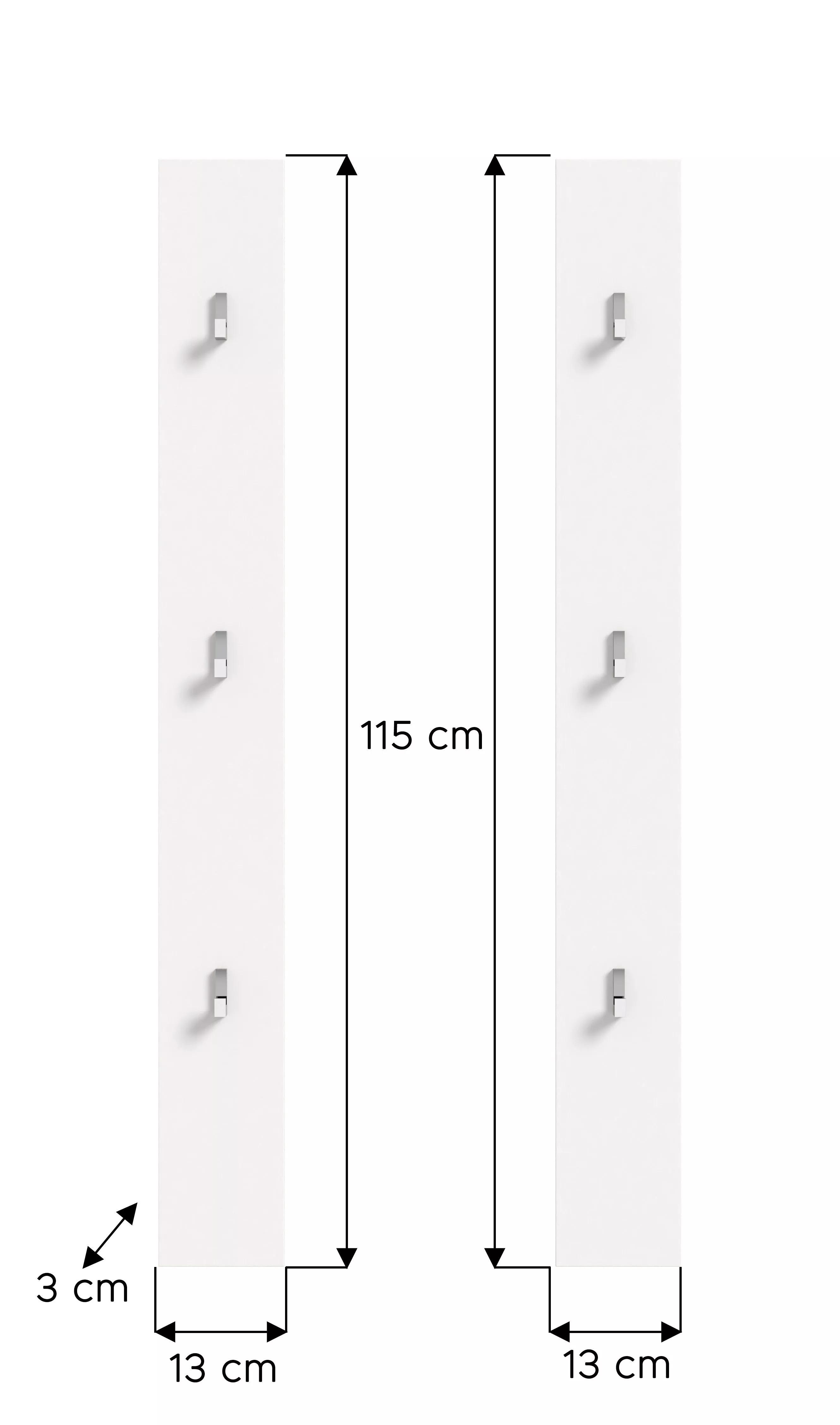 Lot de 2 panneaux muraux BODITE