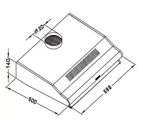 Hotte aspirante UBH3001X