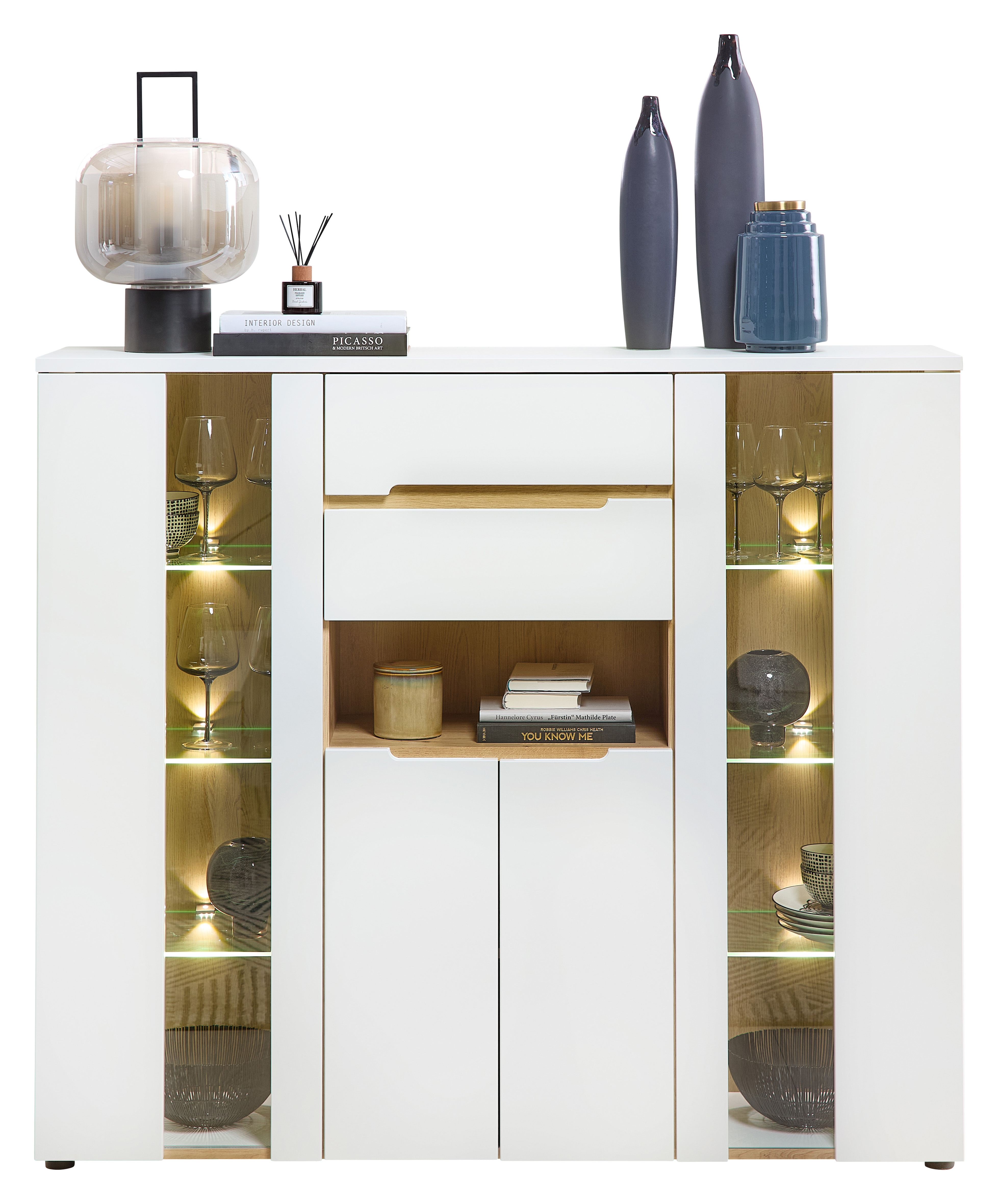 Bahut haut vitrine MEAGAN Bahut haut vitrine MEAGAN