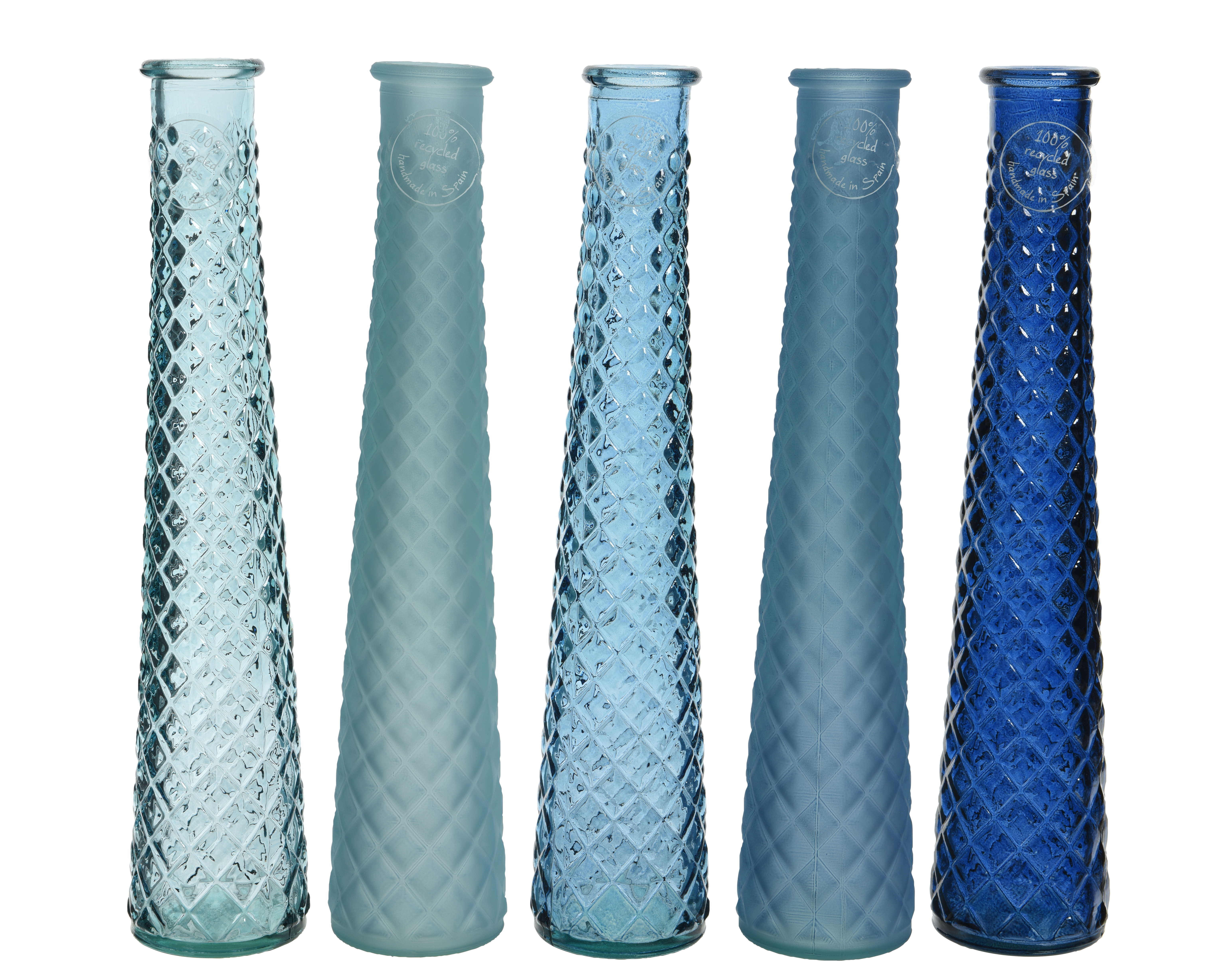 Vase en verre recyclé BLUE