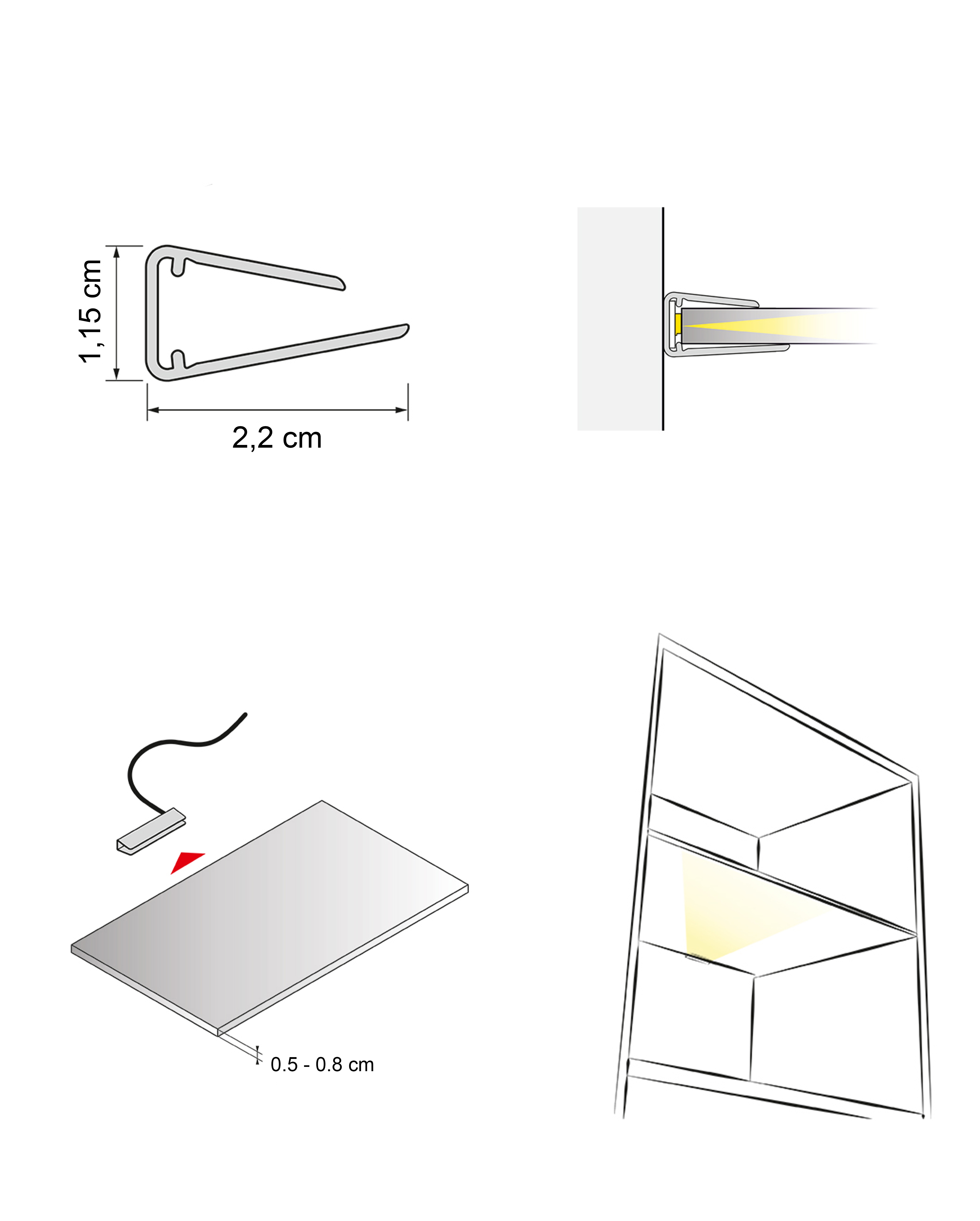 Kit d'éclairage LED VG CARTAGO