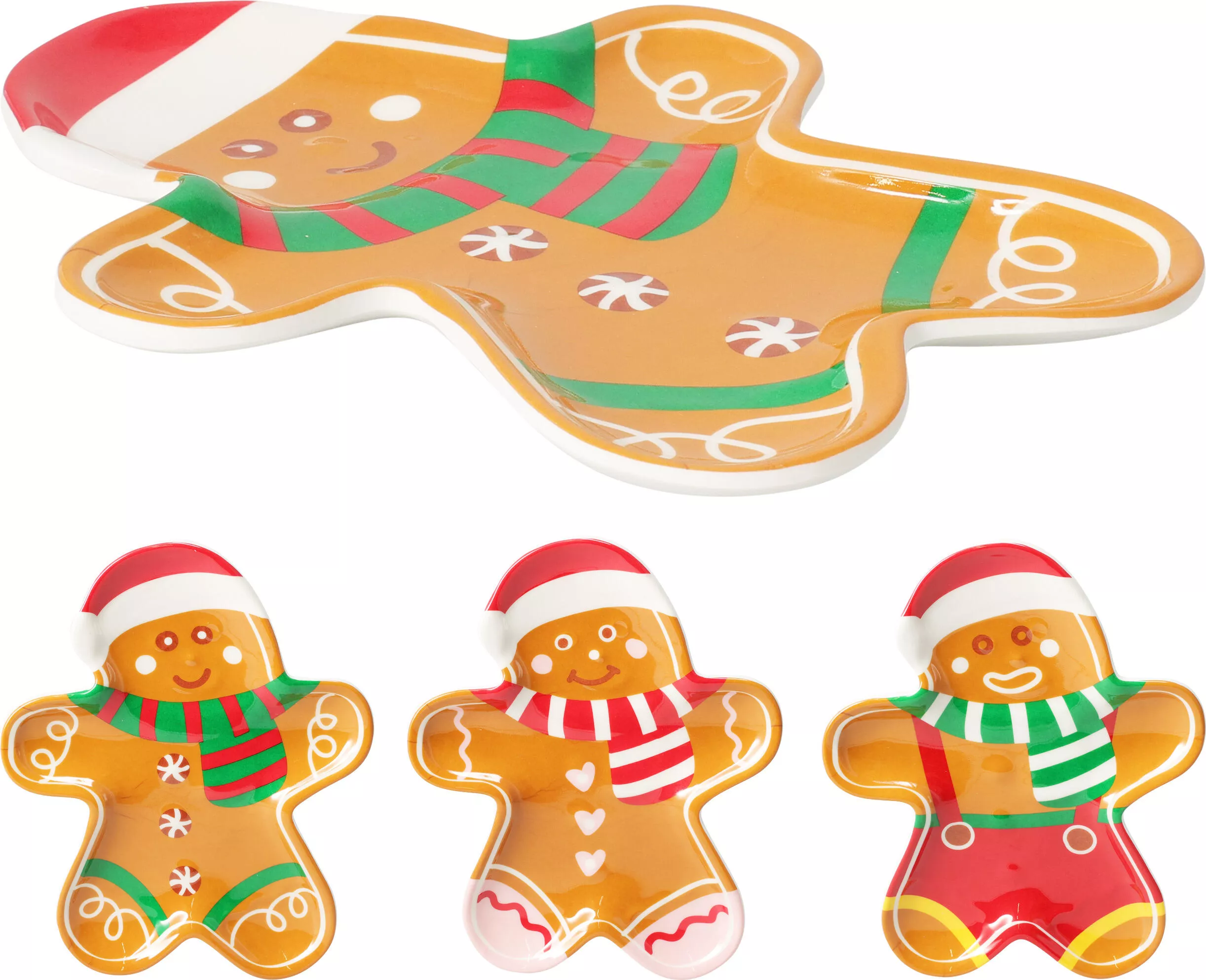Teller Lebkuchenmann CHRISTMAS