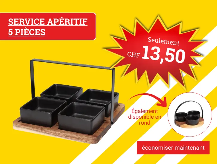 MEGA PRIX ! Set de service composé de 4 petits bols et 1 plateau