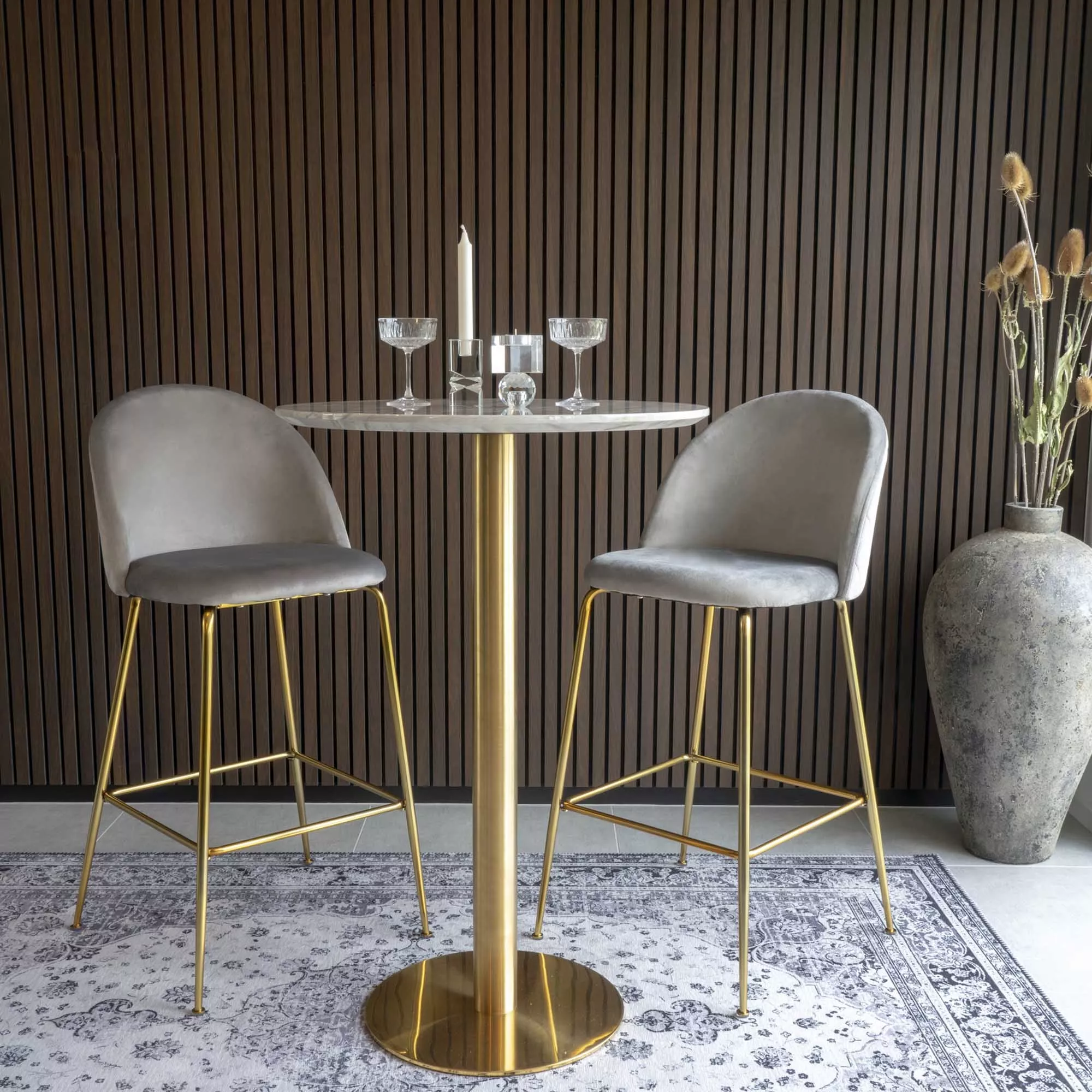Lot de 2 chaises de bar LAUSANNE