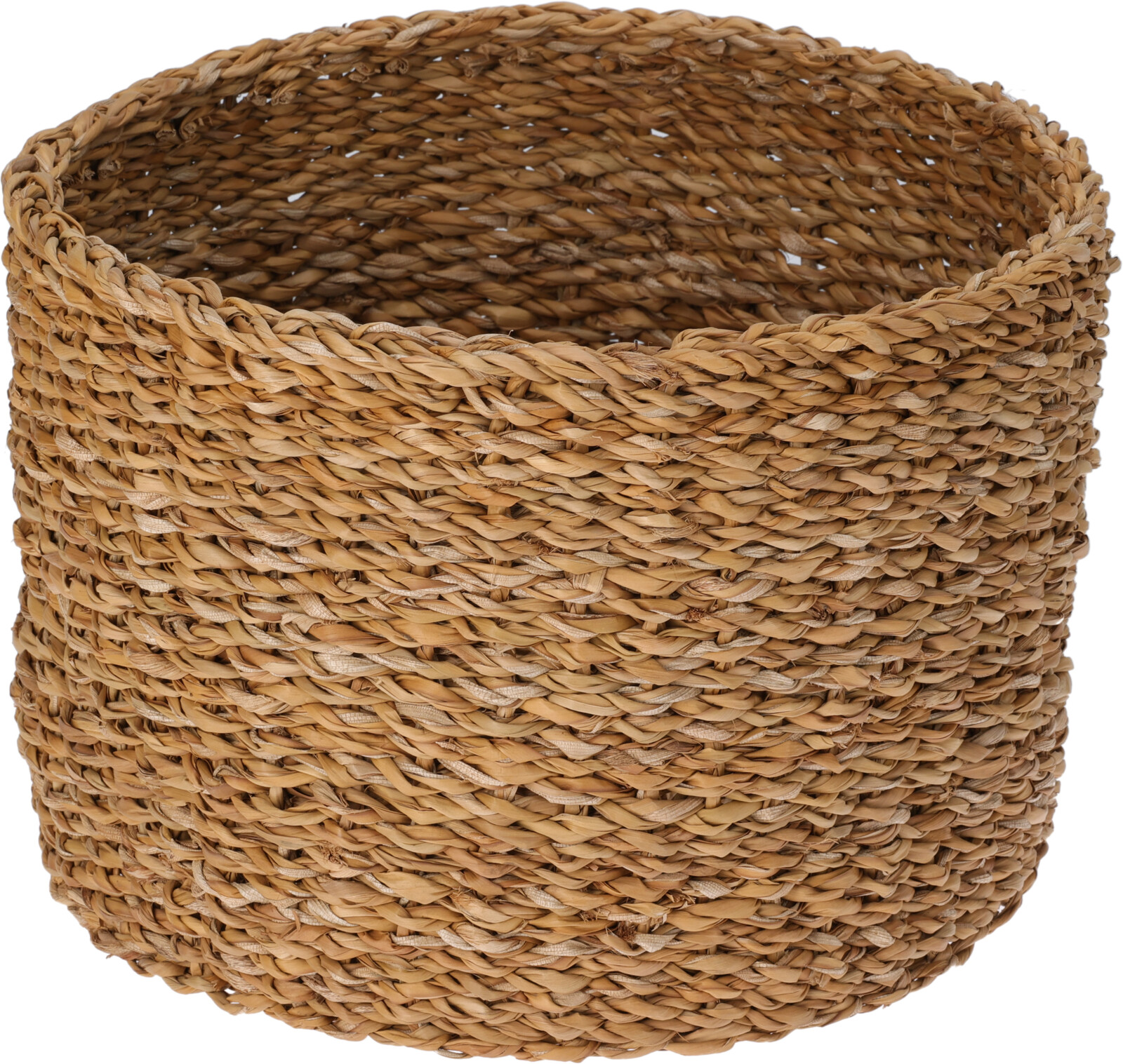 Panier rond de taille moyenne en jonc de mer EH