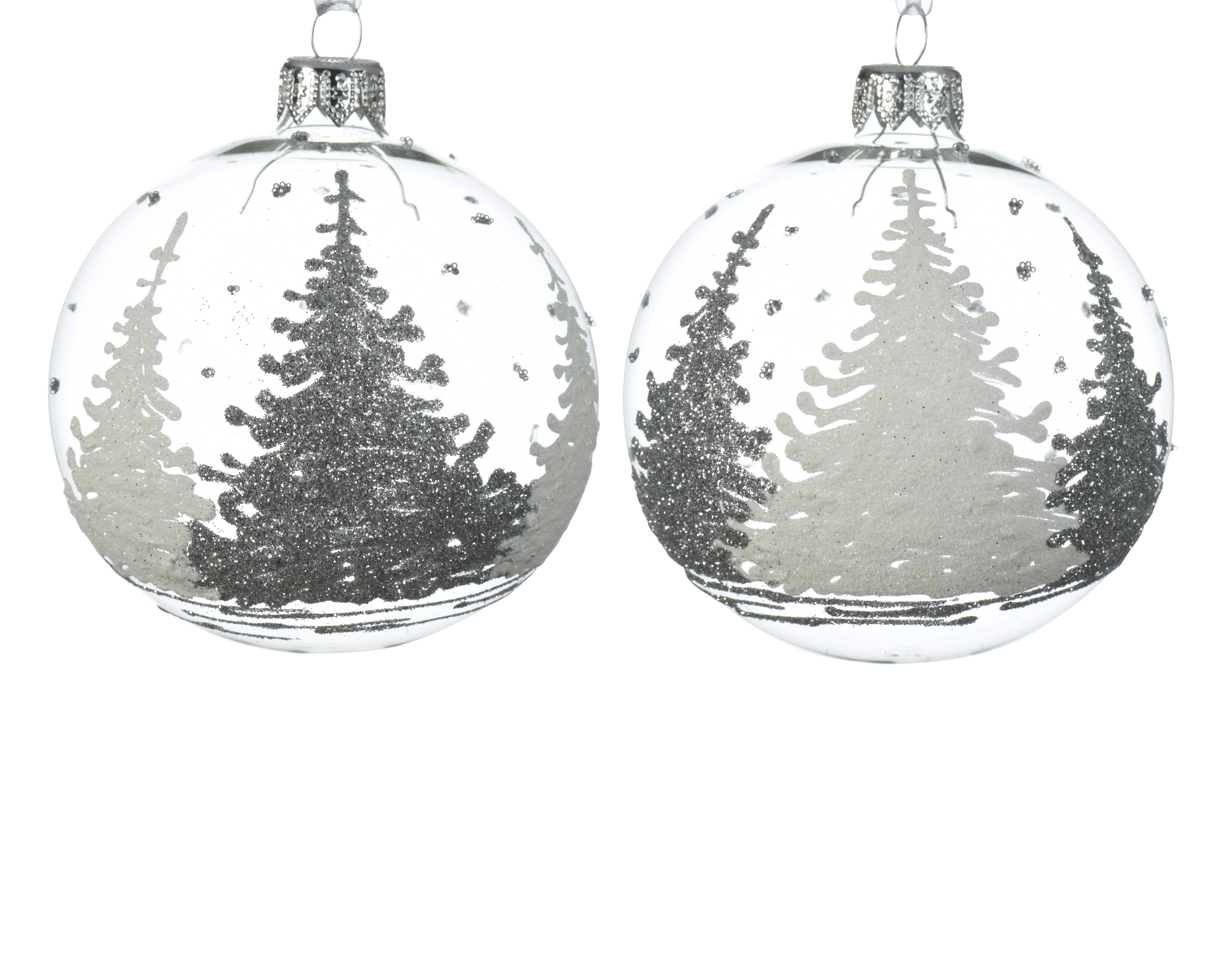 Boule de Noël en verre 8 cm BÄUME