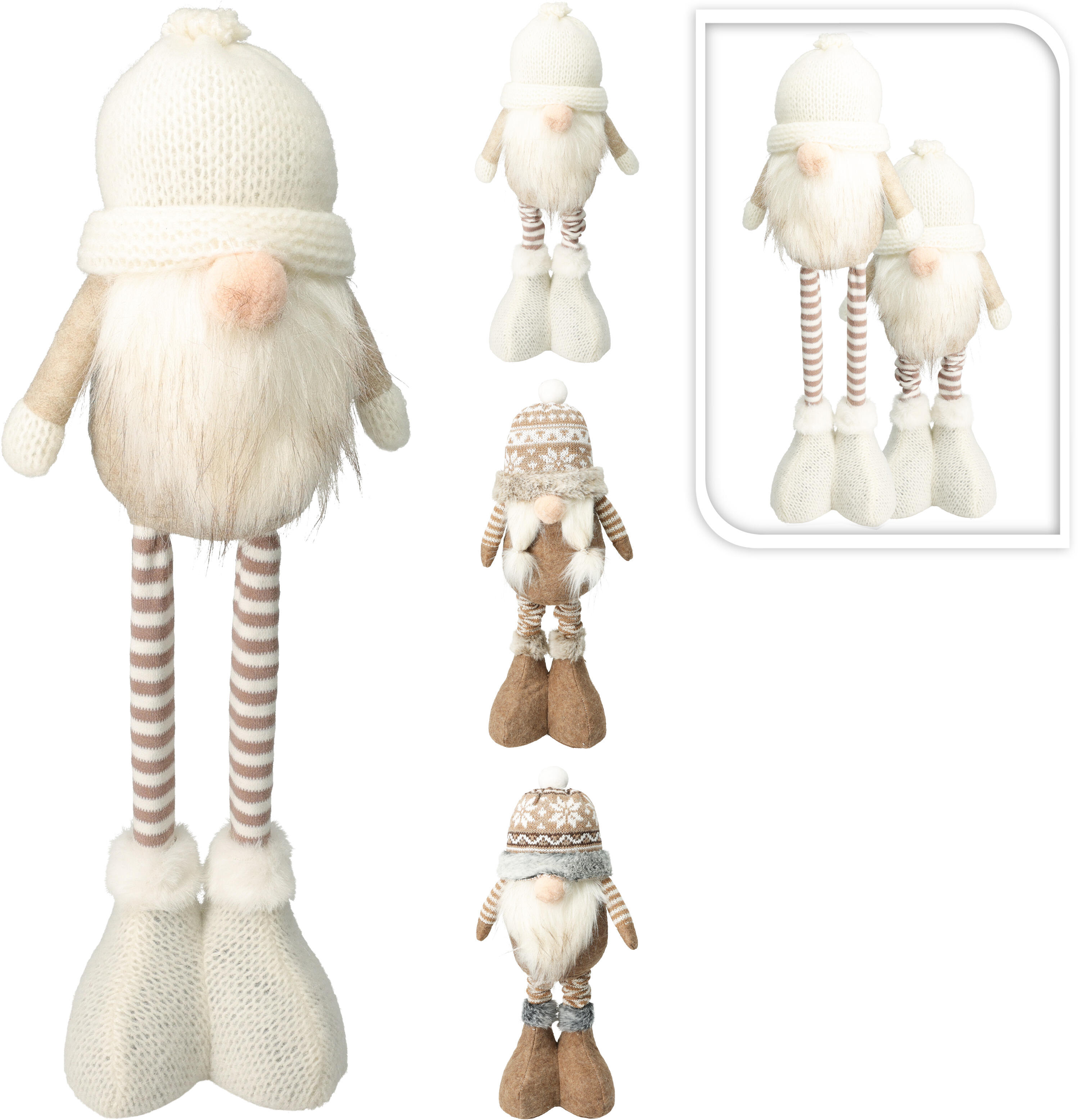 Lutin d'hiver à jambes extensibles CHRISTMAS Lutin d'hiver à jambes extensibles CHRISTMAS