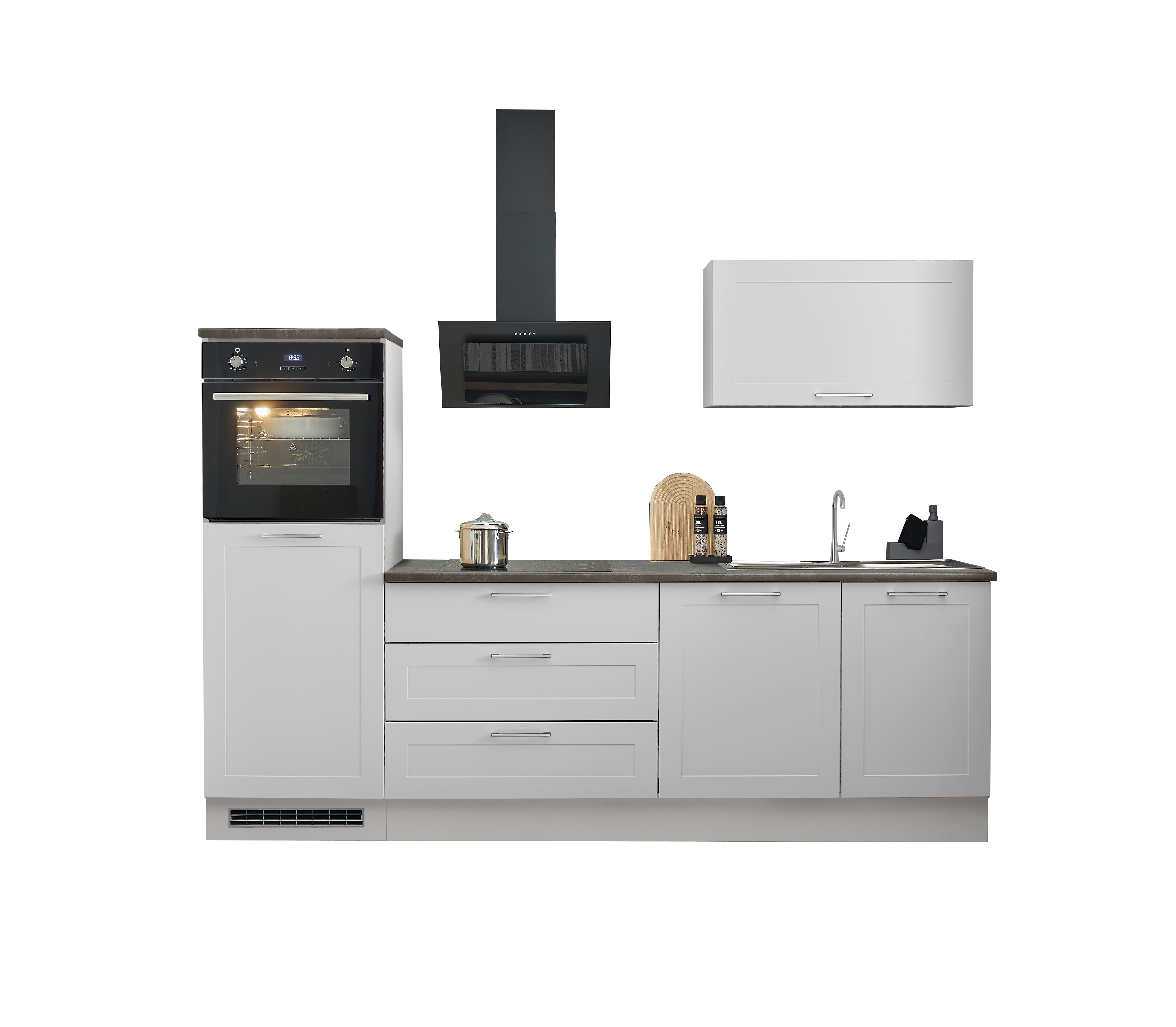 Bloc cuisine avec électroménager HASTINGS (bloc cuisine - meuble colonne) I Bloc cuisine avec électroménager HASTINGS (bloc cuisine - meuble colonne) I
