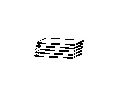 Fachböden im 5er-Set A0033.9F18 Fachböden im 5er-Set A0033.9F18