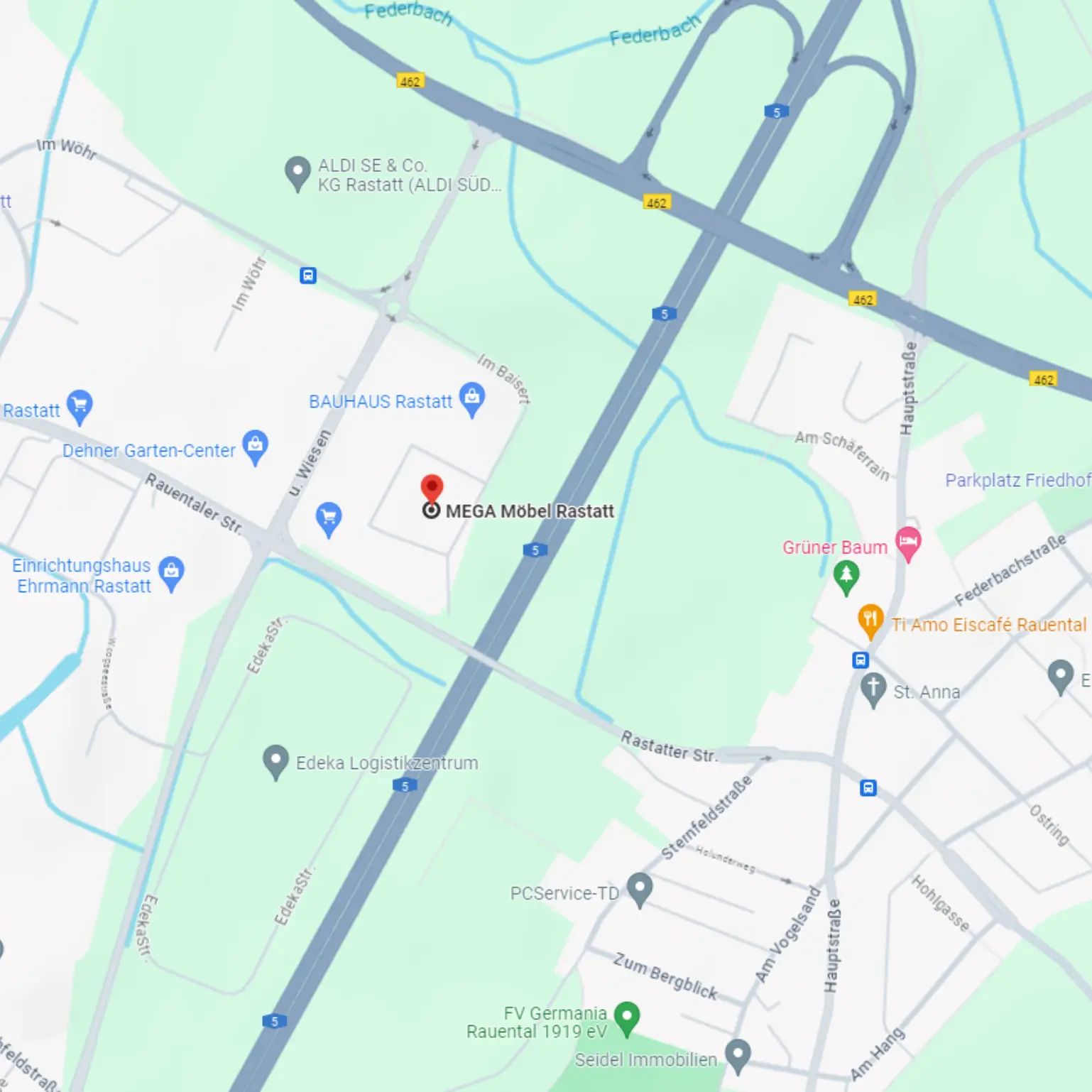 Routenplaner MEGA Möbel Rastatt Routenplaner MEGA Möbel Rastatt