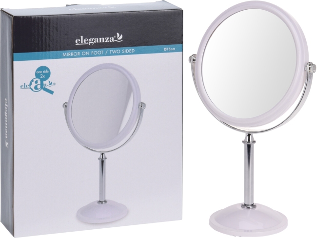 Miroir maquillage ton blanc