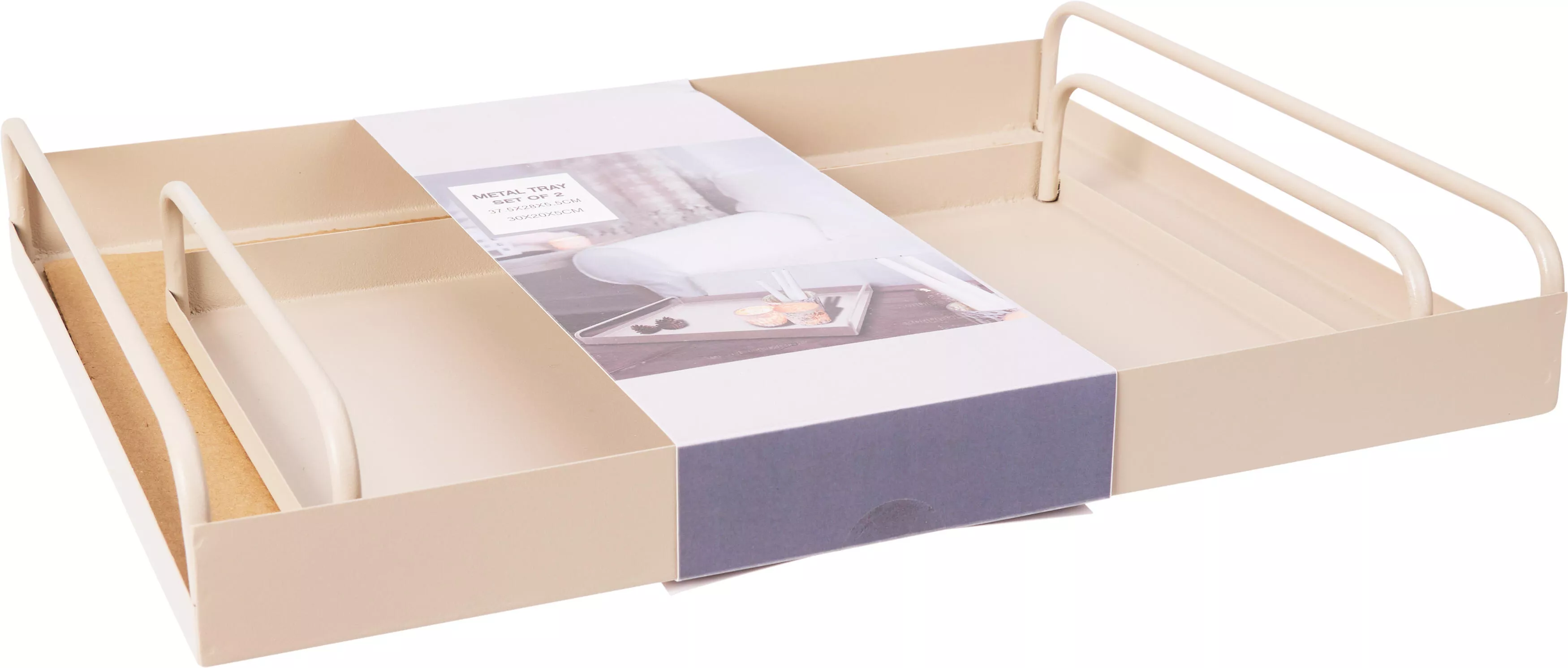 Tablett 2er Set mit Henkel  EH