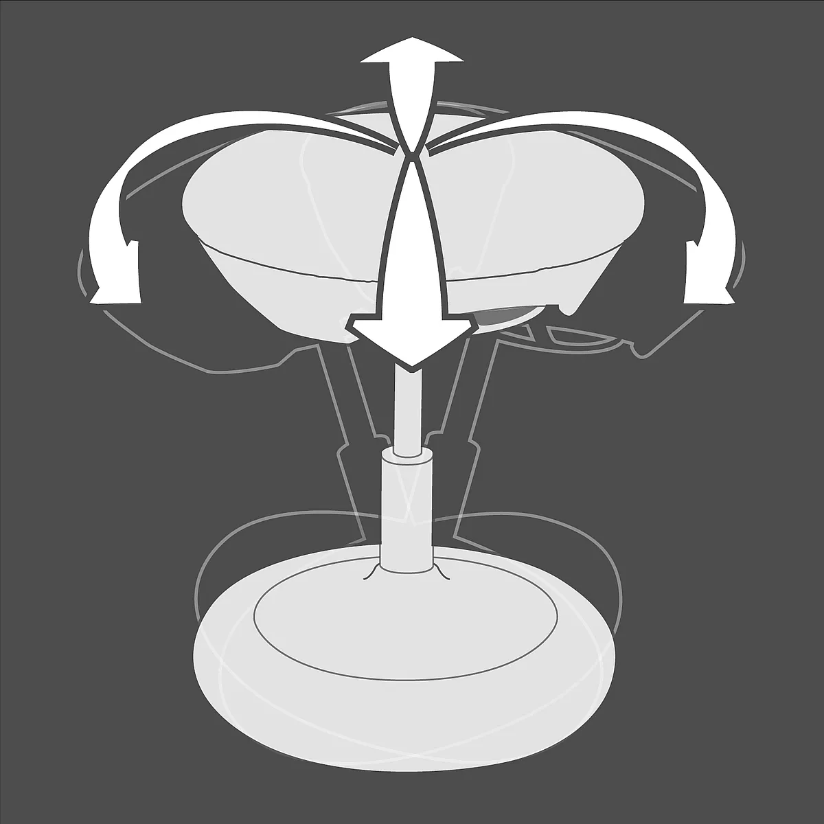 Tabouret fitness SITNESS CREATIVE 700