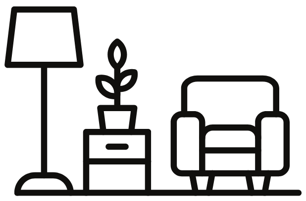 Iconsymbol für Wohnzimmermöbel