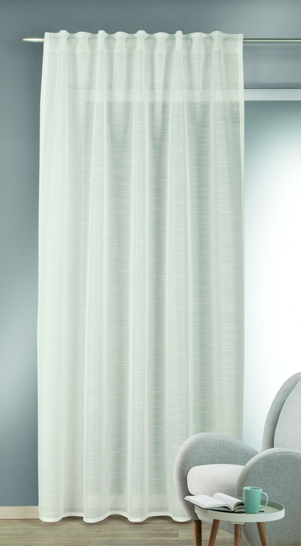 Schlaufenschal 135x245cm creme LIV