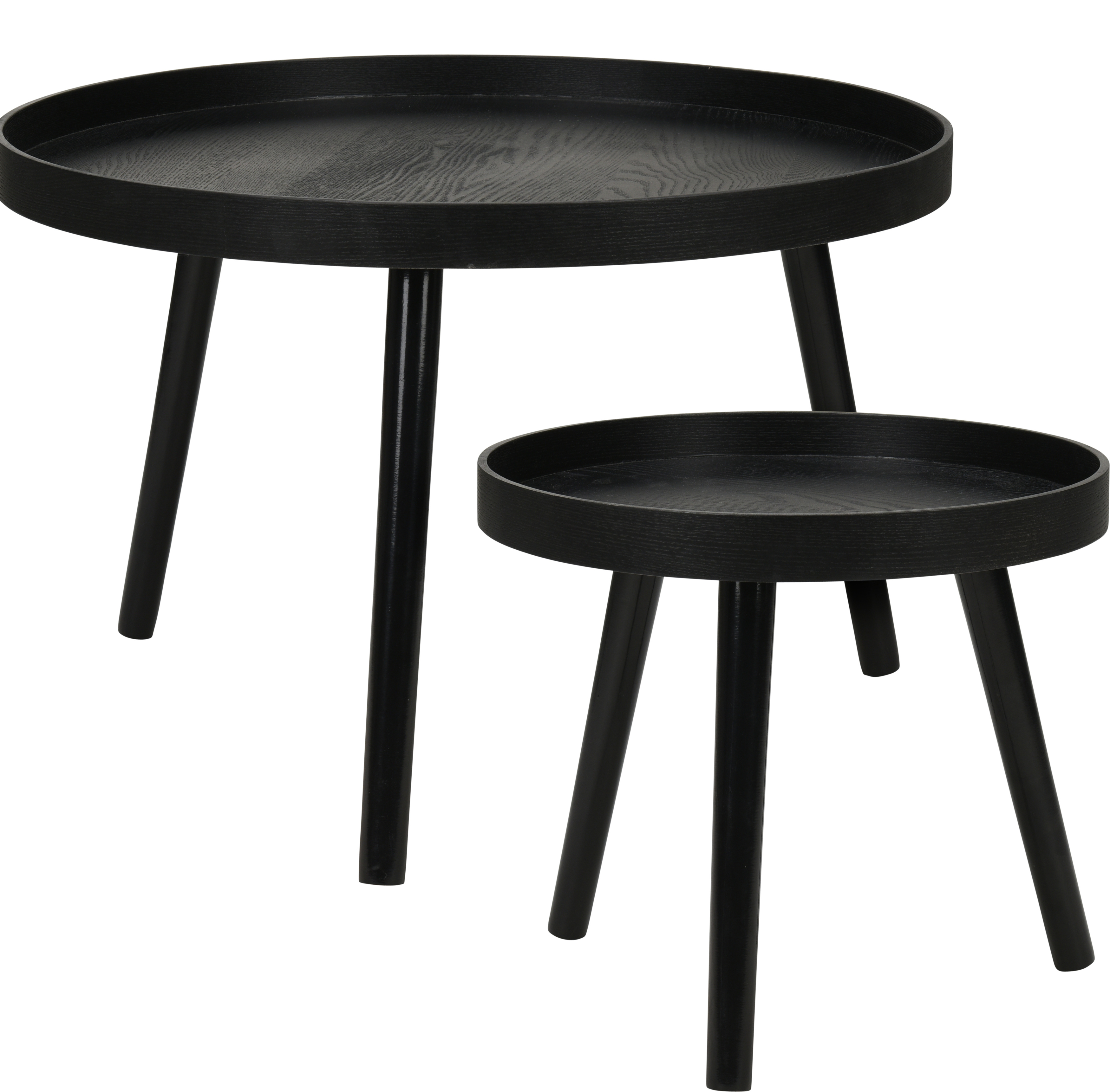 Lot de 2 tables d'appoint rondes EH Lot de 2 tables d'appoint rondes EH