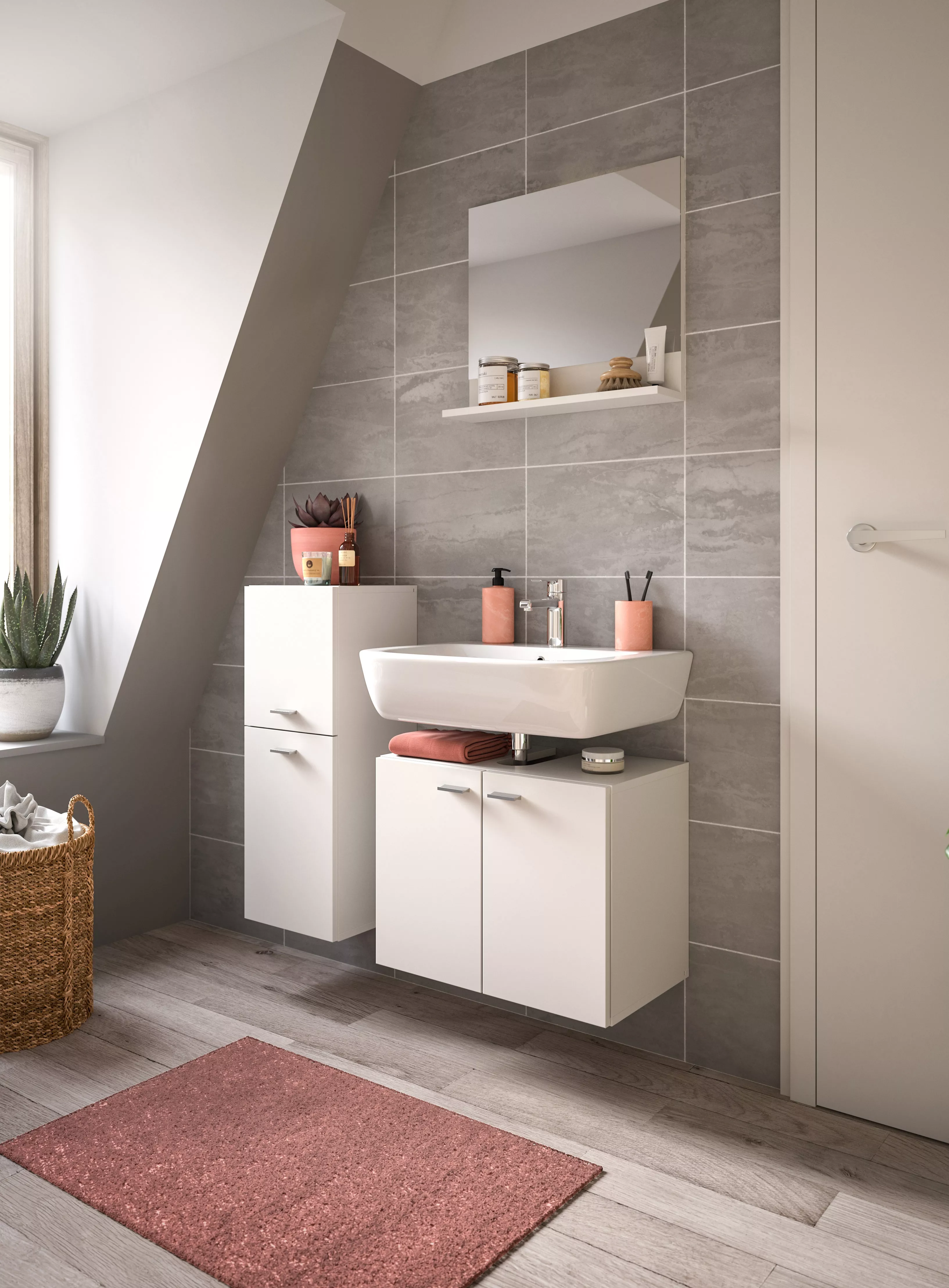 Salle de bains combinée 3 éléments SEBETA
