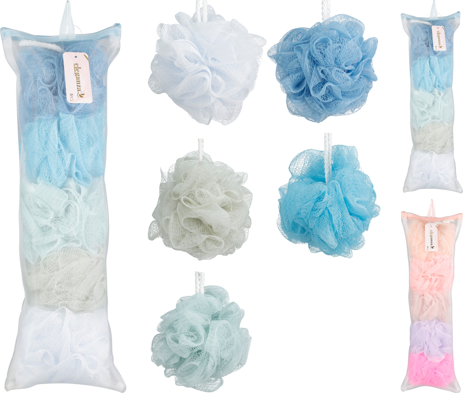 Lot de 5 fleurs de douche COLORI