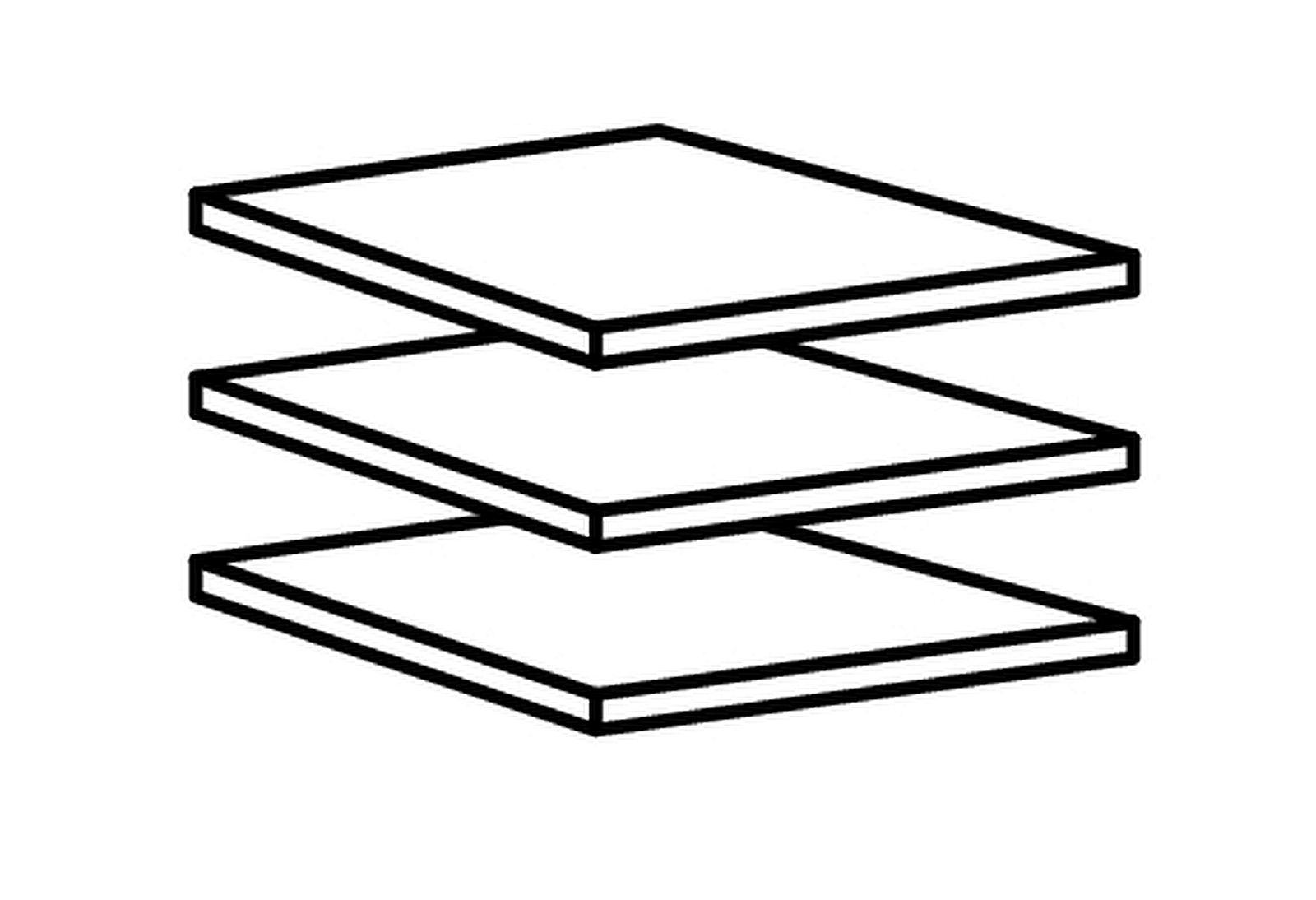 Einlegeböden im 3er-Set 971 Einlegeböden im 3er-Set 971
