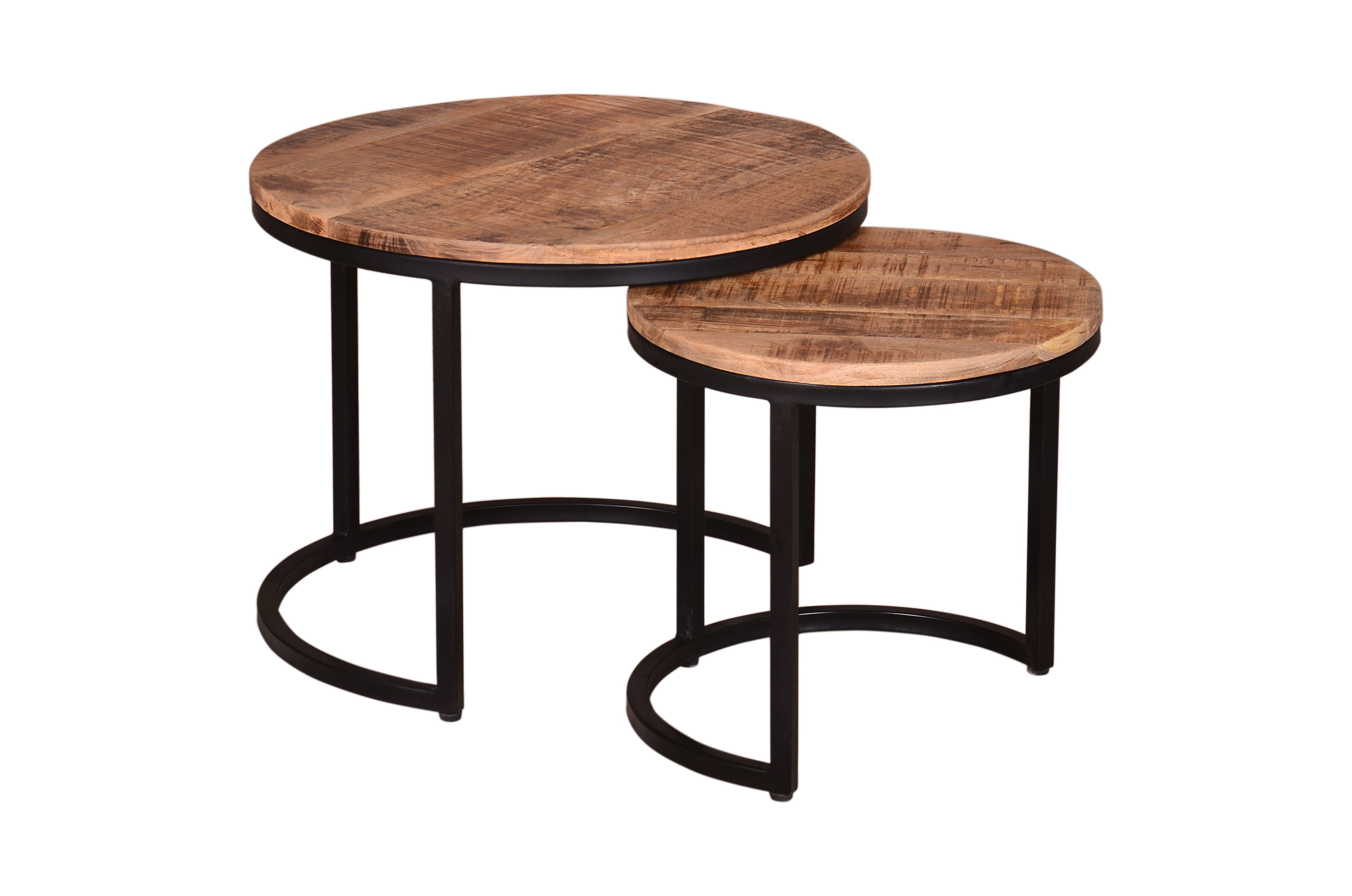 Lot de 2 tables basses IRON