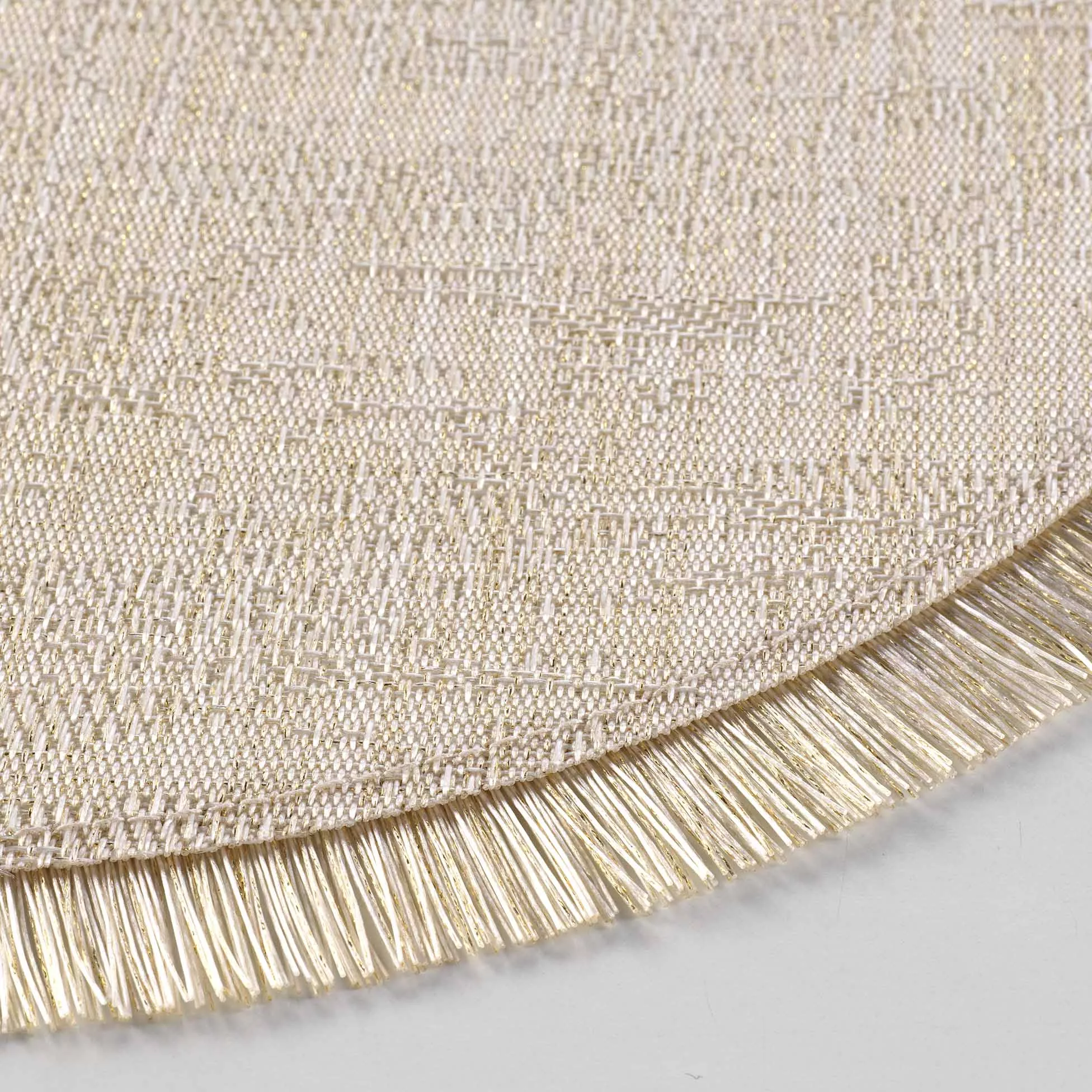 Set de table rond avec fils dorés JOALIE