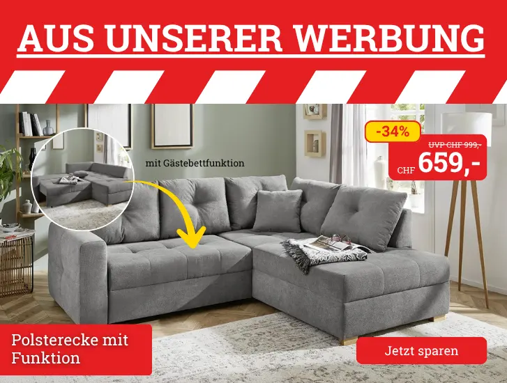 Aus unserer Werbung! Polsterecke mit Funktion HEIDELBERG