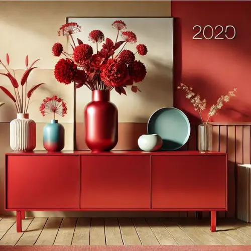 Rouge -> Tendance déco et couleurs 2025 Rouge -> Tendance déco et couleurs 2025