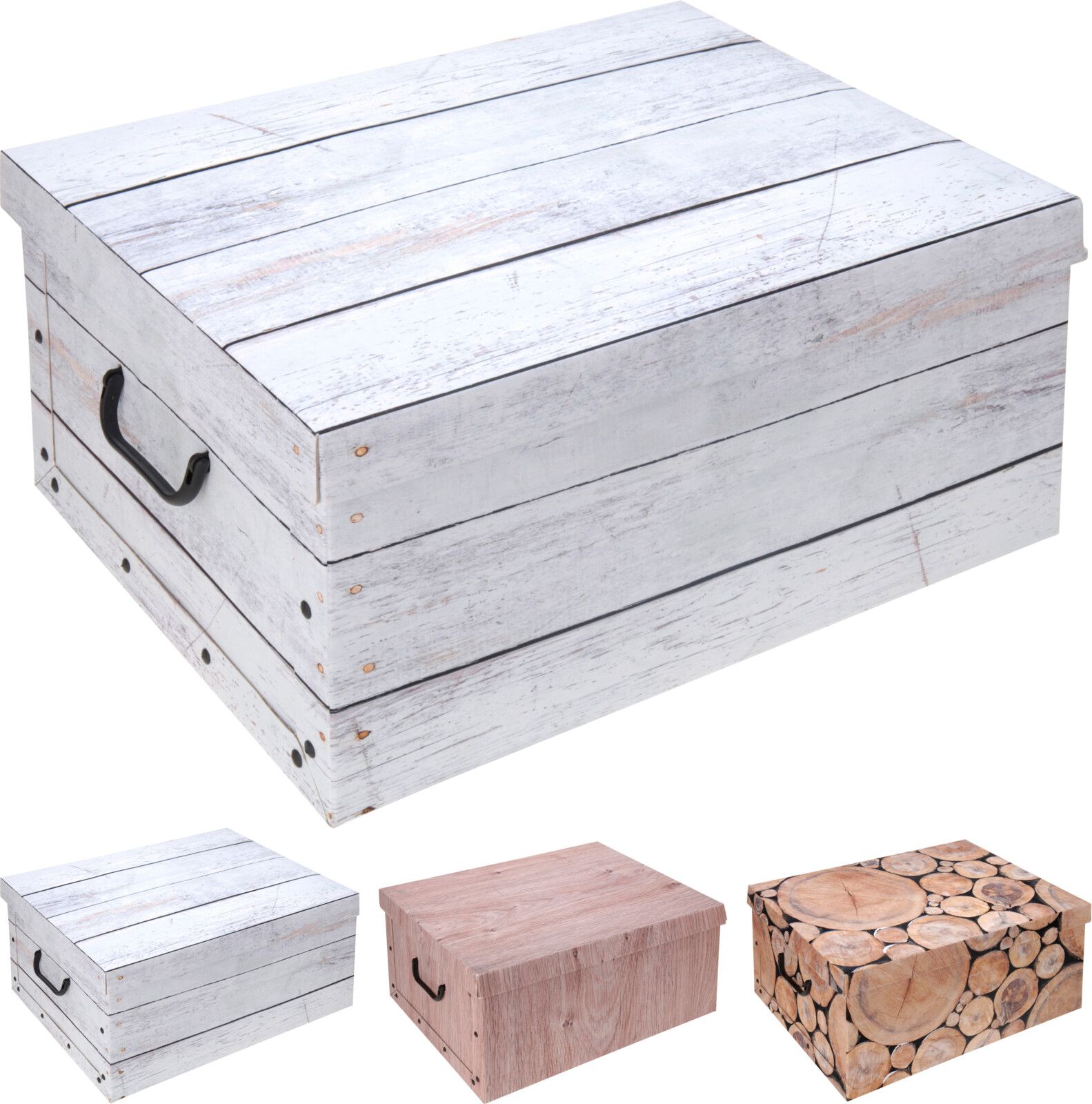 Boîte de rangement avec couvercle HOLZI