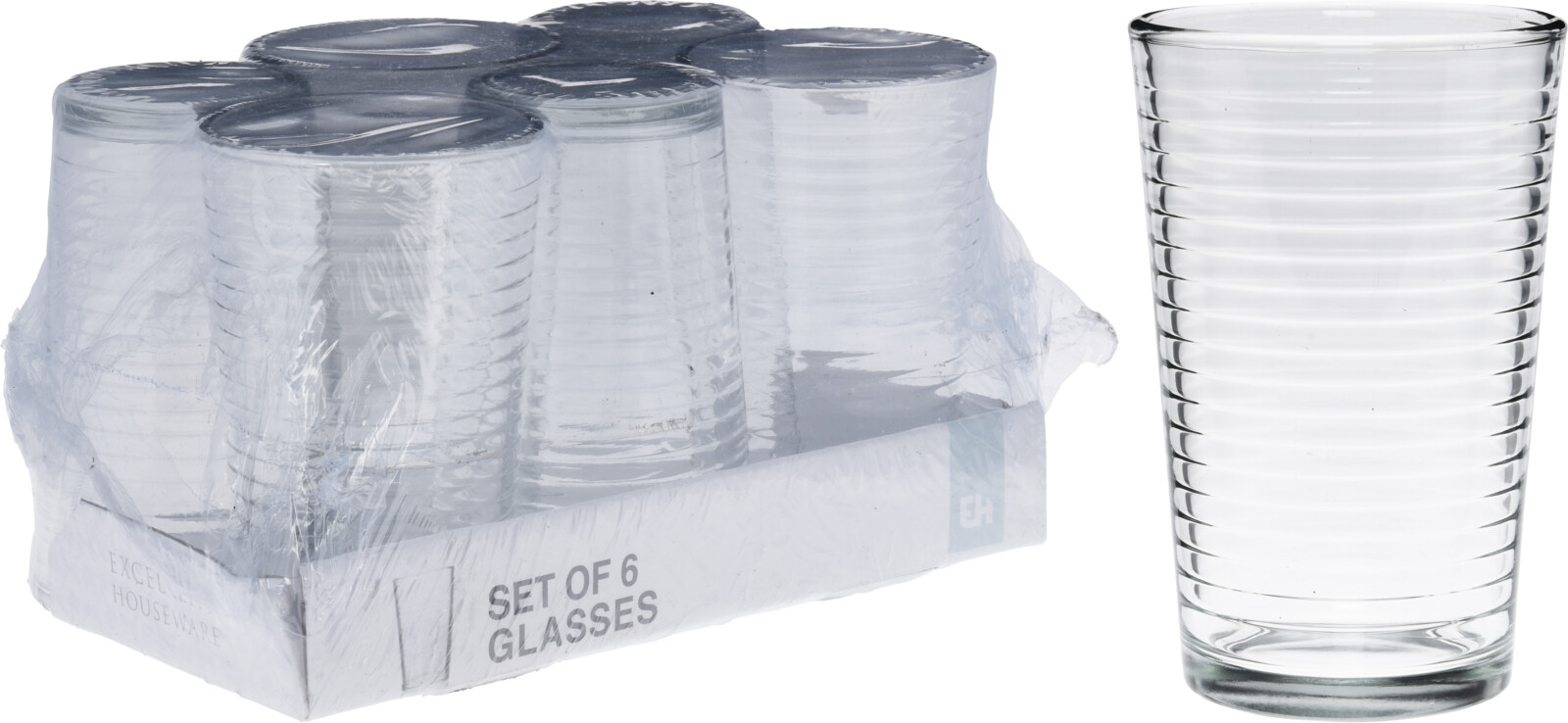 Verres 220 ml par lot de 6