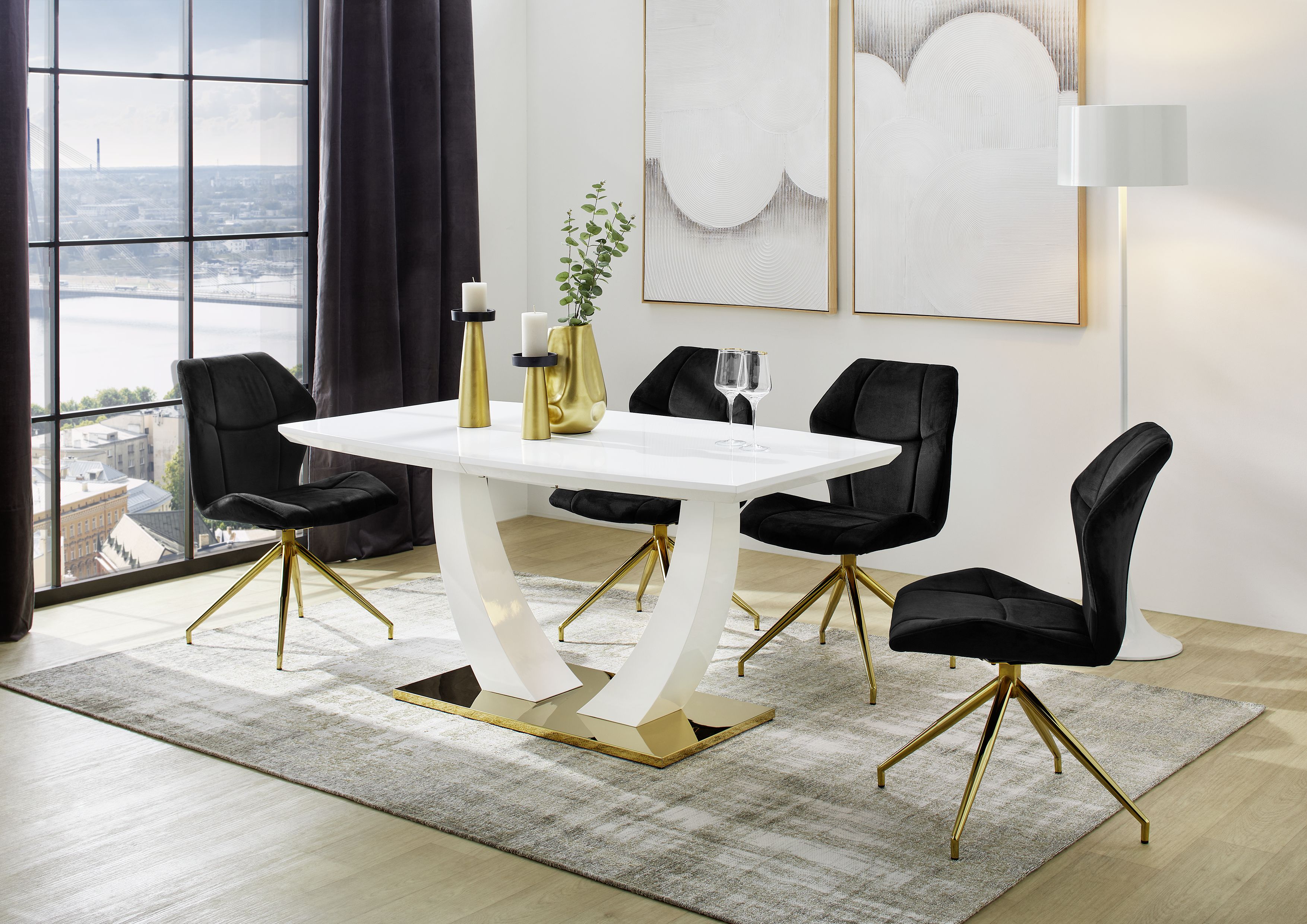 Table de repas extensible ALEXANDRIA