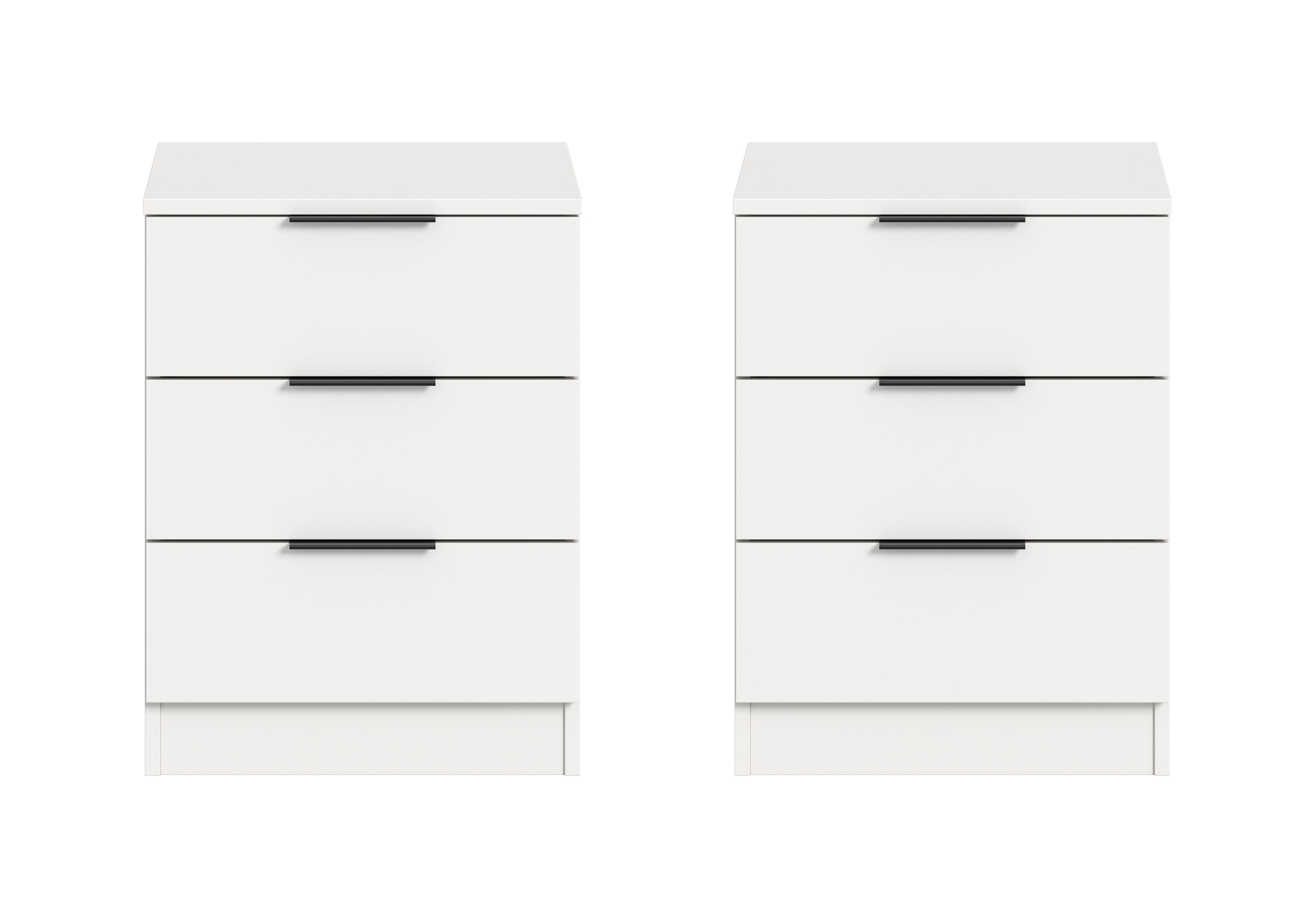 Lot de 2 tables de chevet KOPENHAGEN Lot de 2 tables de chevet KOPENHAGEN