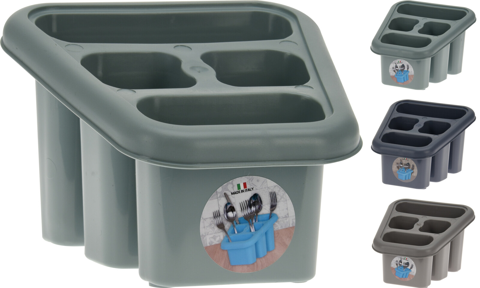 Porte-couverts en plastique dans divers coloris au choix Porte-couverts en plastique dans divers coloris au choix