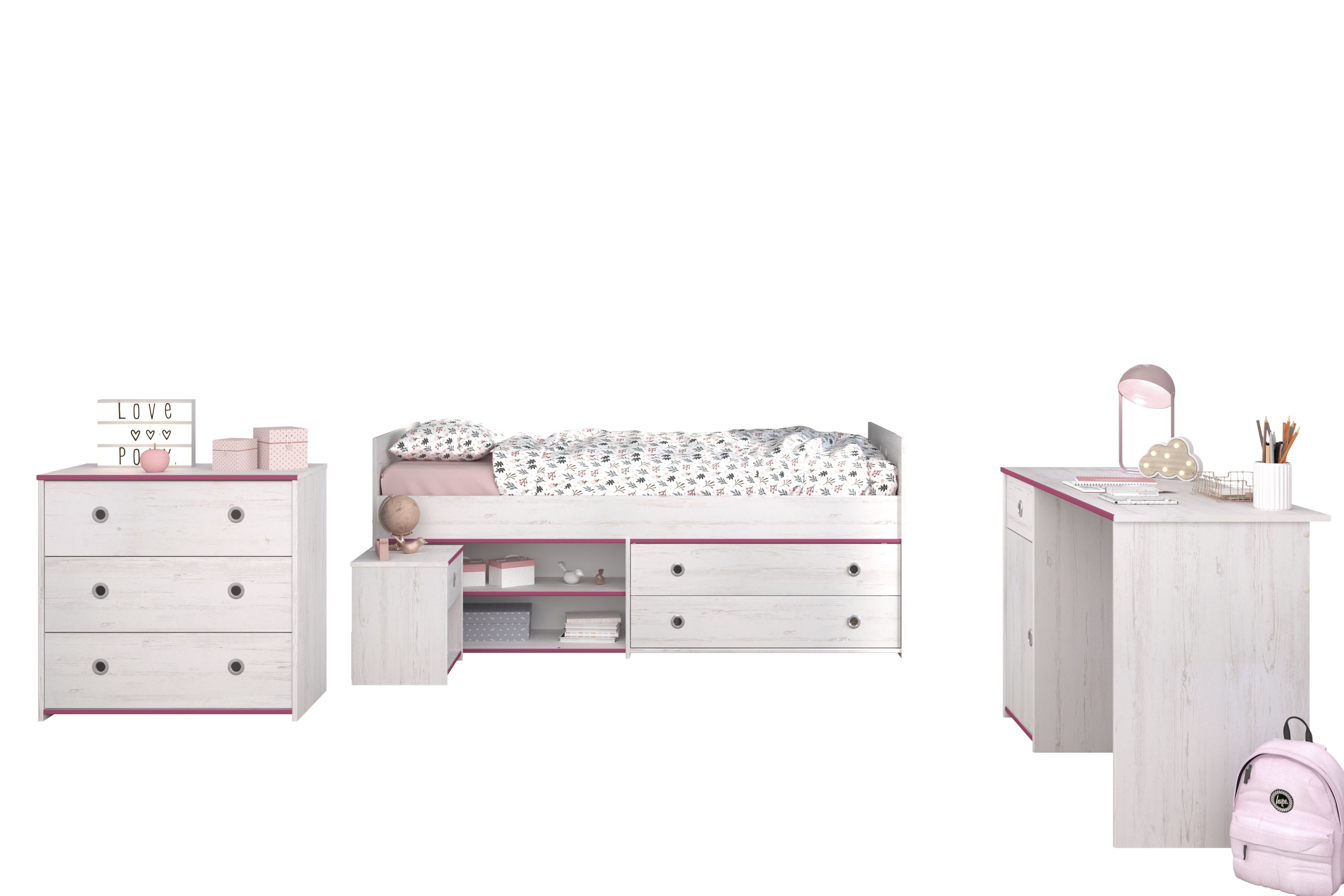 Chambre enfant 4 éléments SMOOZY 37a