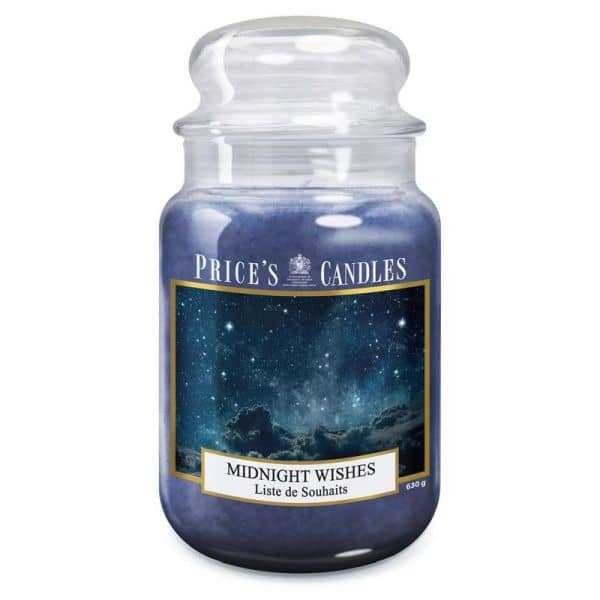 Bougie parfumée dans pot en verre avec couvercle Midnight Wishes PRICES Bougie parfumée dans pot en verre avec couvercle Midnight Wishes PRICES