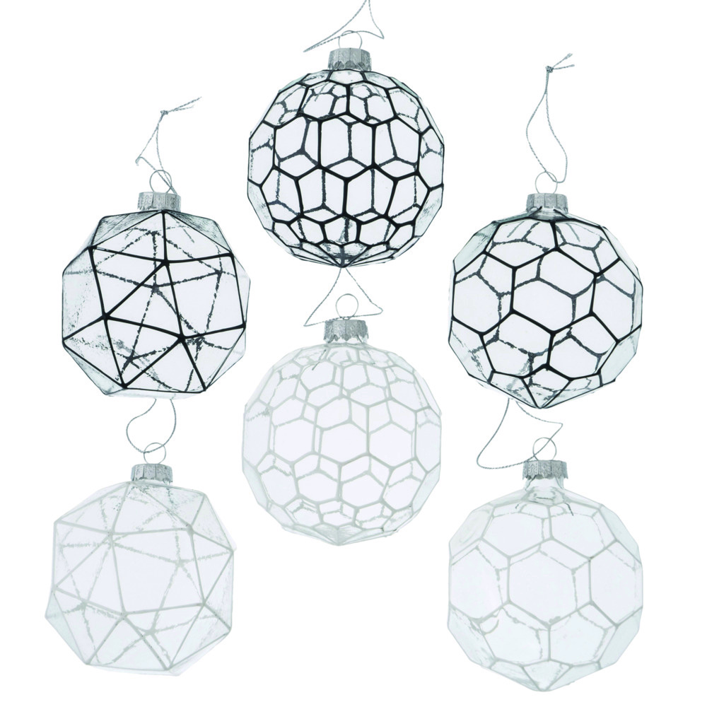 Boule de Noël Modern 8cm MELIN