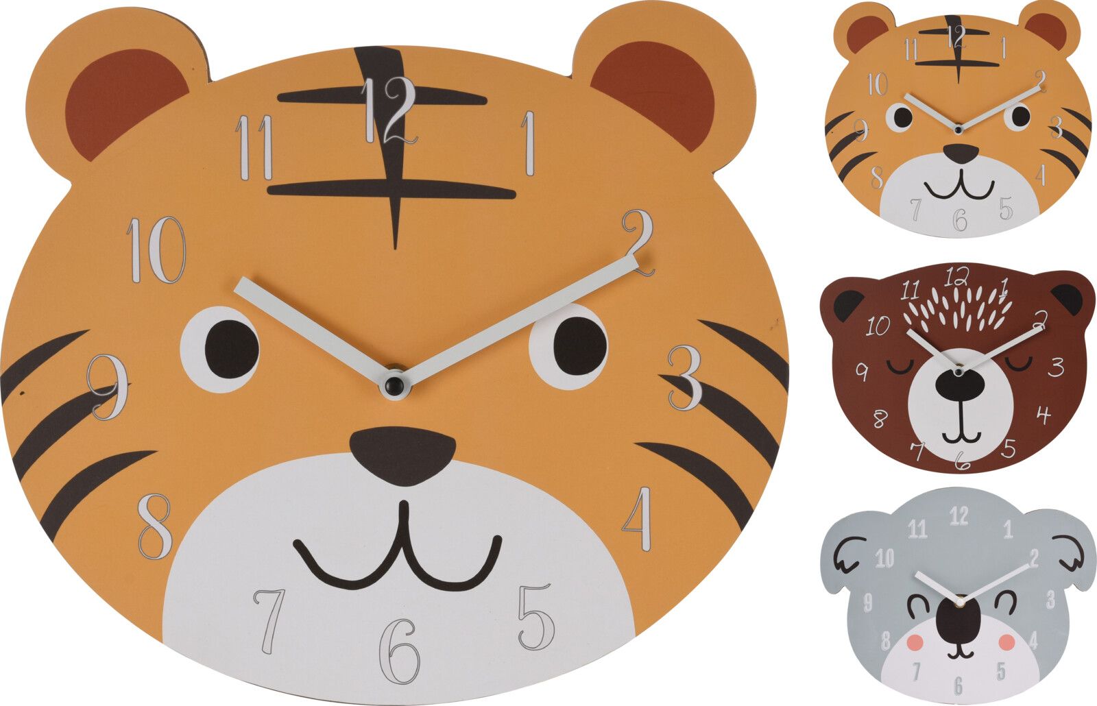 Horloge murale pour enfant motif animal KIDS