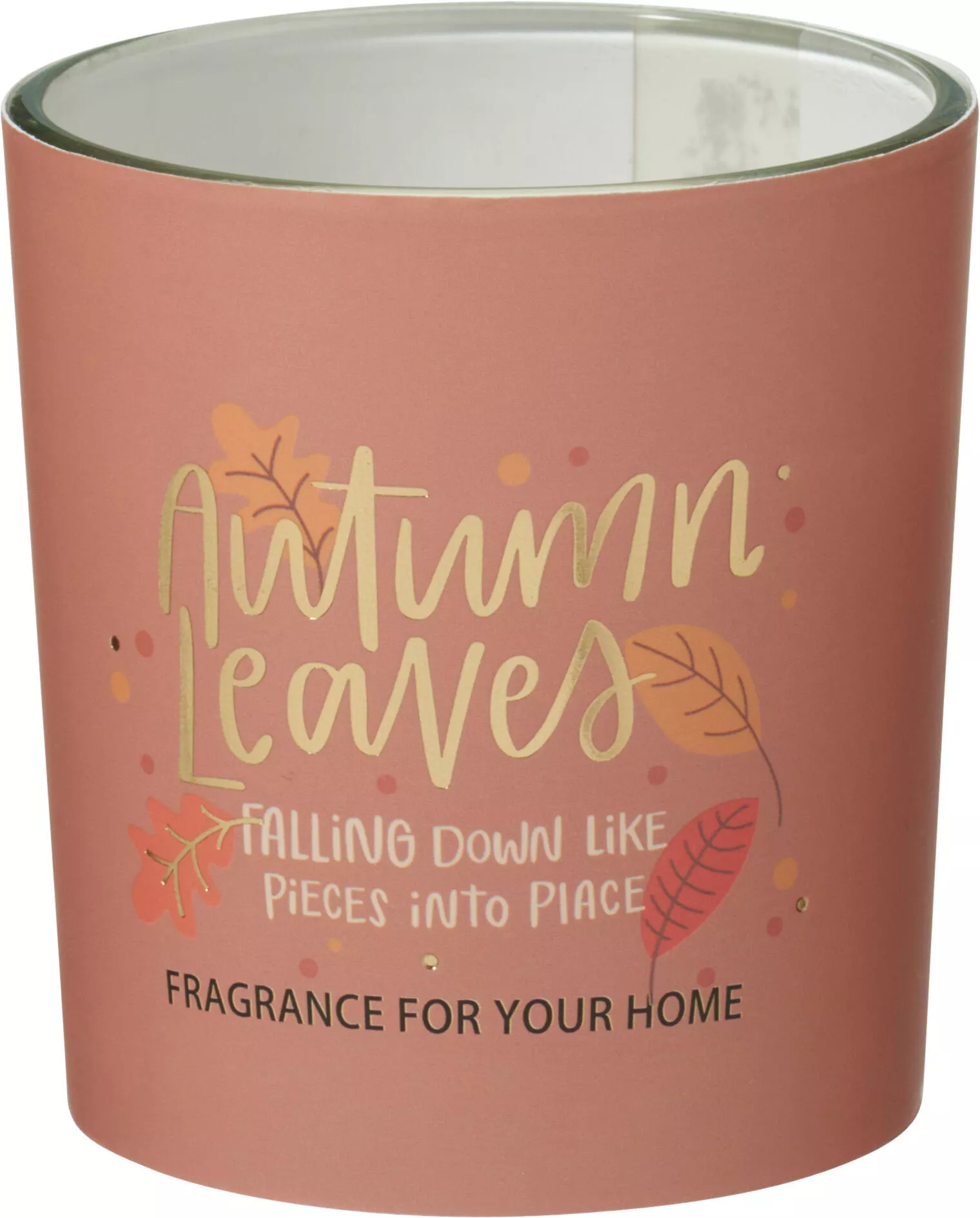 Bougie dans pot en verre HERBST