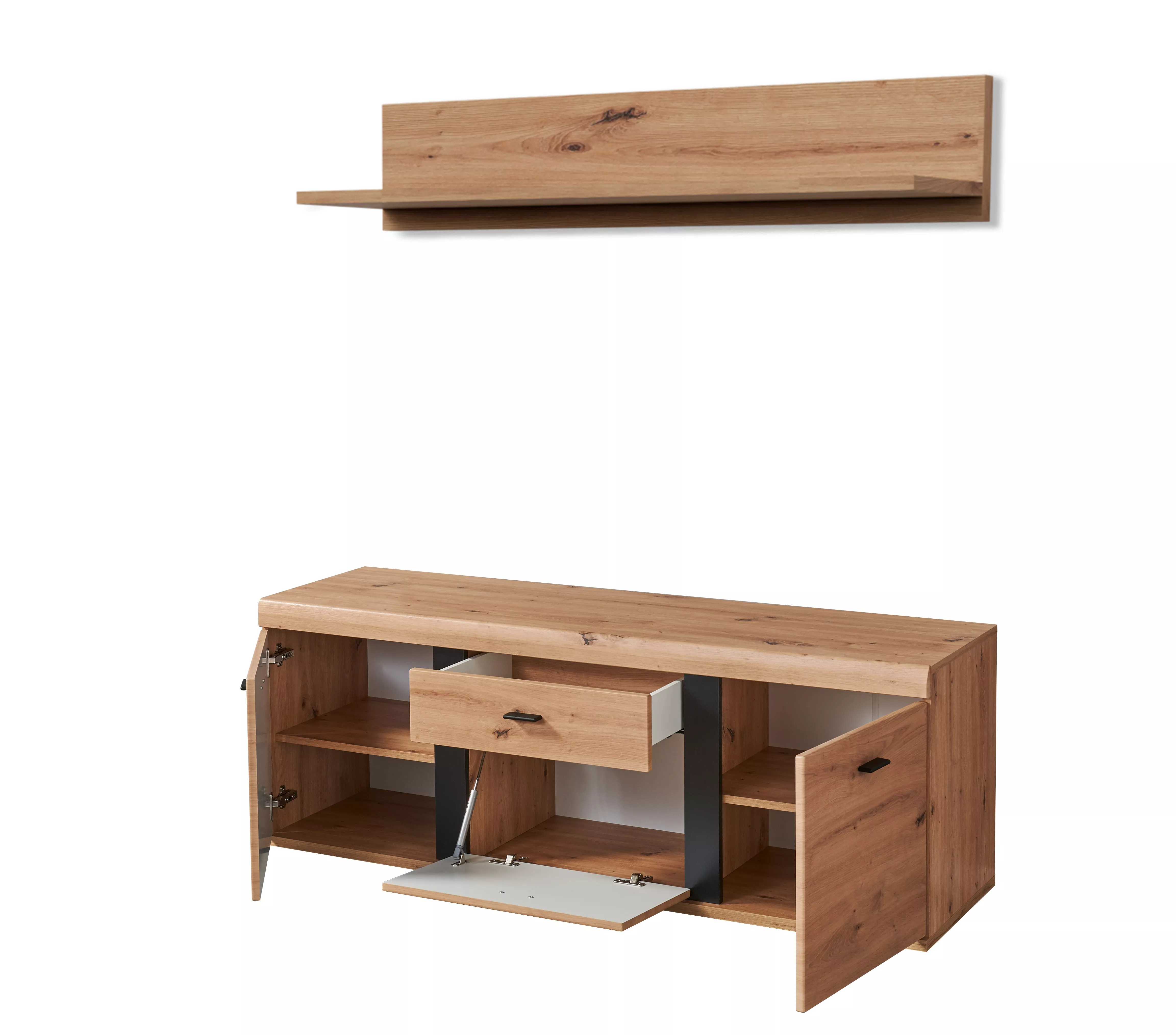 Lowboard mit Wandboard KRETA