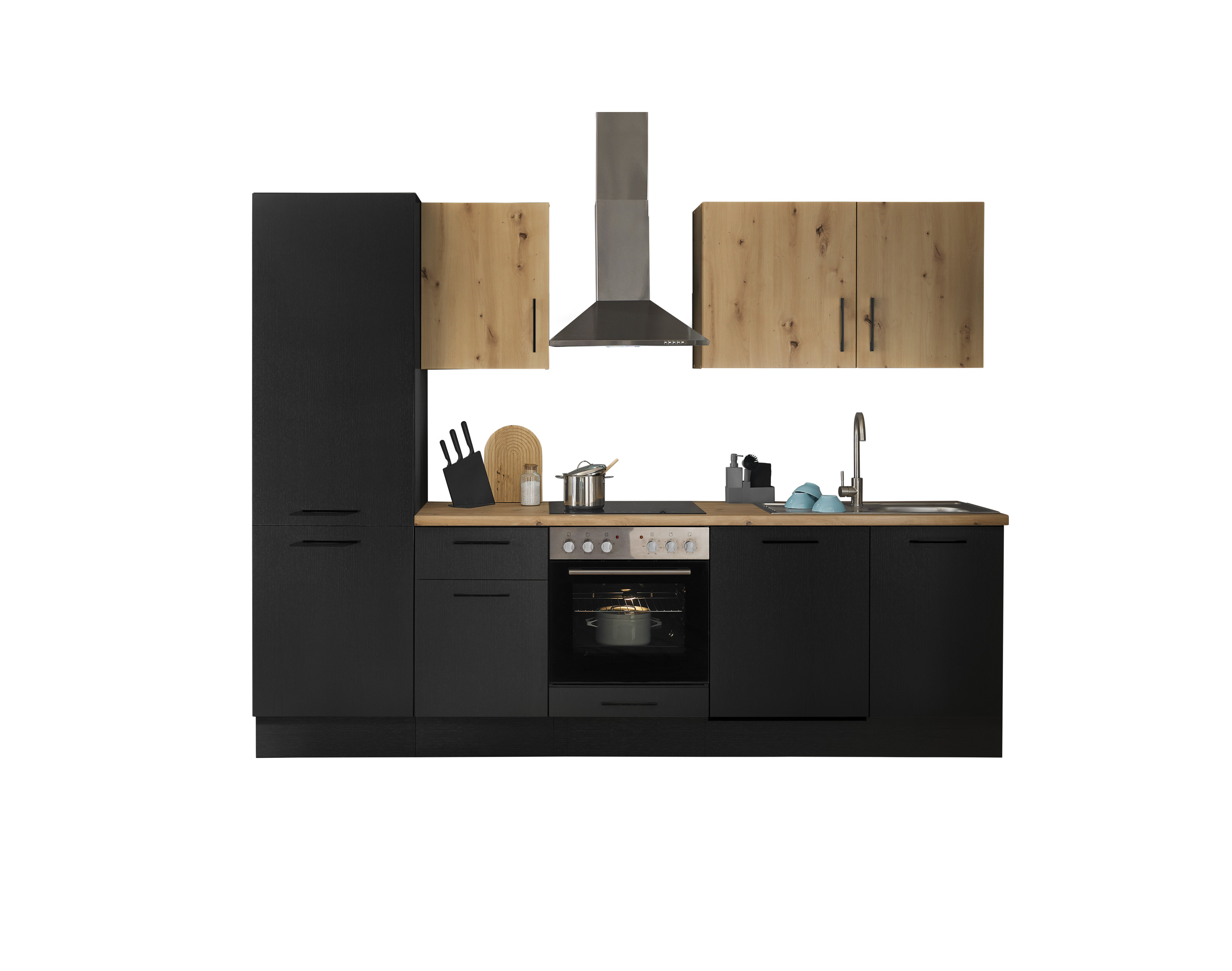 Küchenblock mit E-Geräten CORNWALL (Zeile-Geschirrspüler-Kühlschrank) III Küchenblock mit E-Geräten CORNWALL (Zeile-Geschirrspüler-Kühlschrank) III