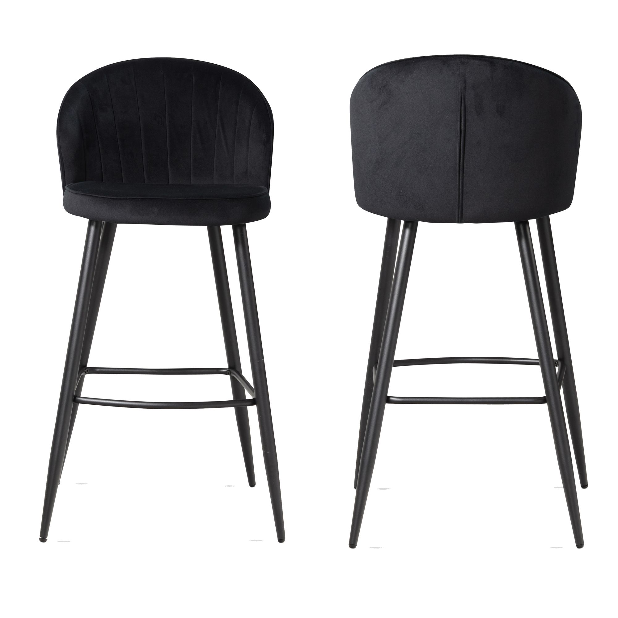 Lot de 2 tabourets de bar WOHNLING Lot de 2 tabourets de bar WOHNLING
