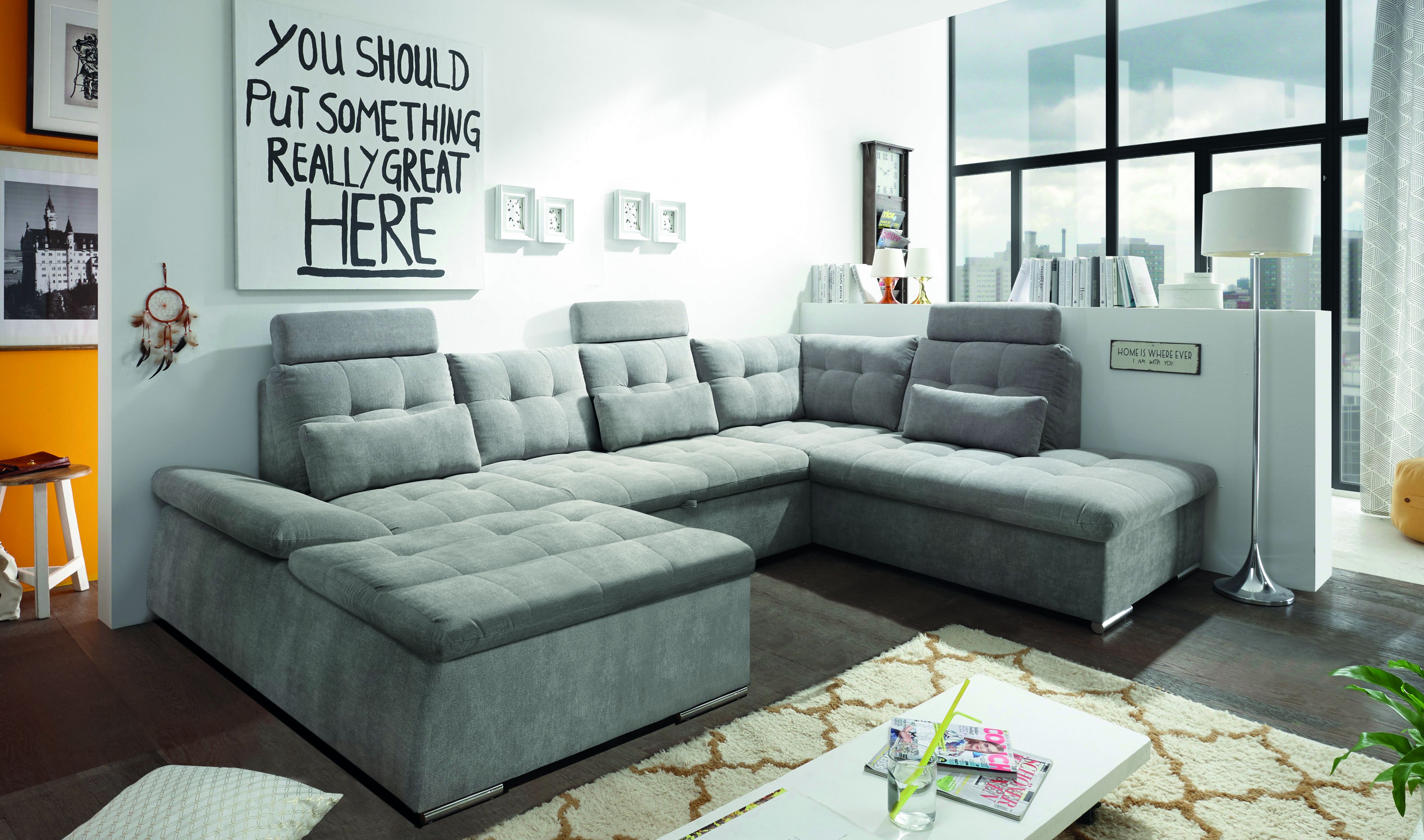 Wohnlandschaft mit Funktion NALO U Wohnlandschaft mit Funktion NALO U