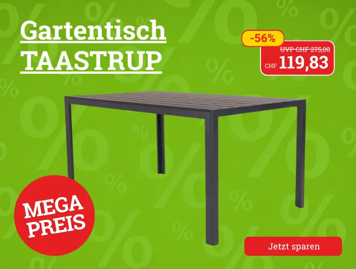 MEGA Preis! Gartentisch TAASTRUP