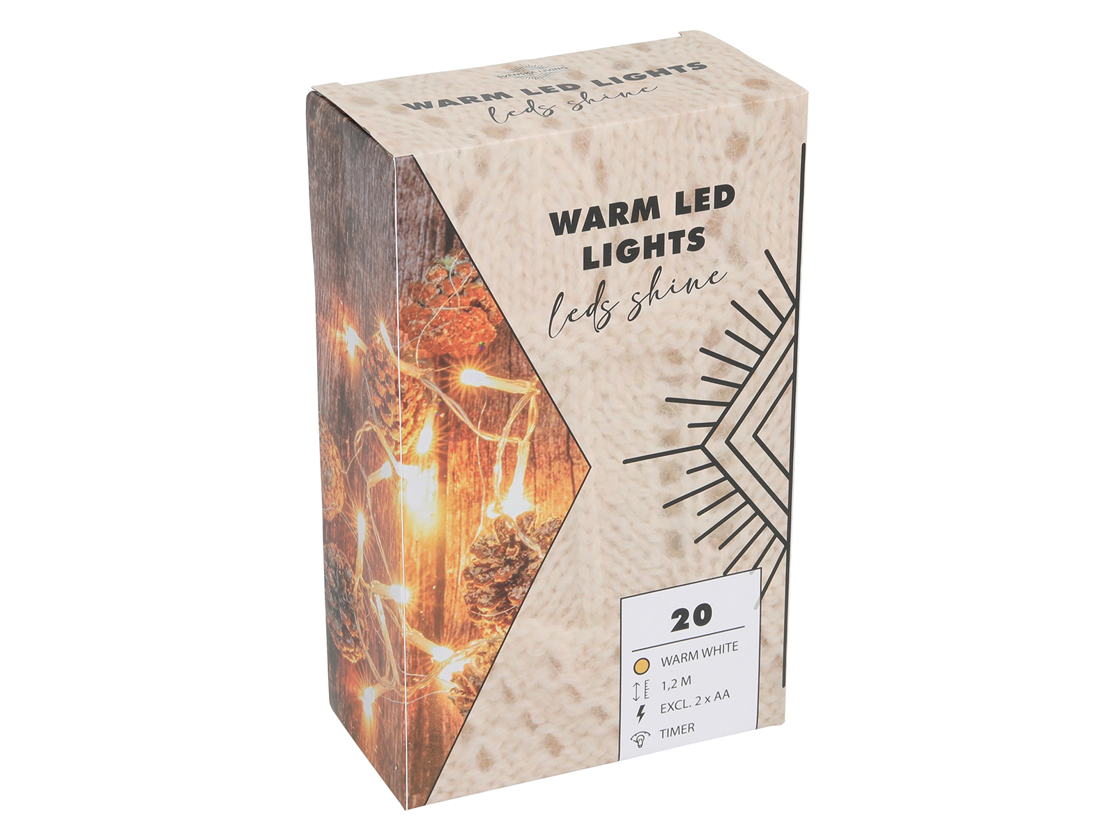 Lichterkette Zapfen MERRY CHRISTMAS Lichterkette Zapfen MERRY CHRISTMAS