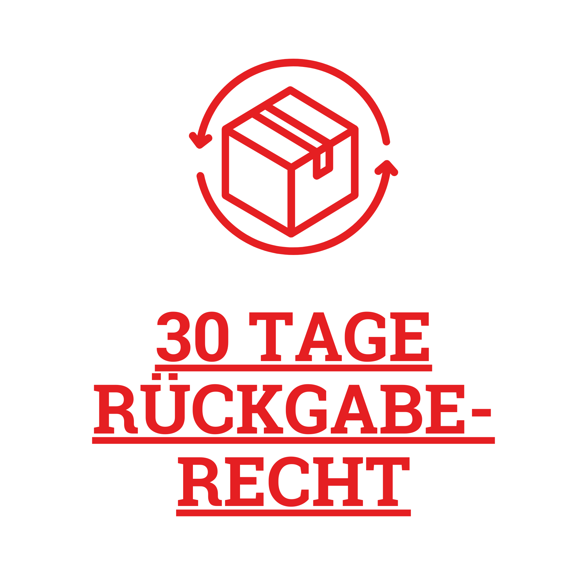 30 Tage Rückgaberecht