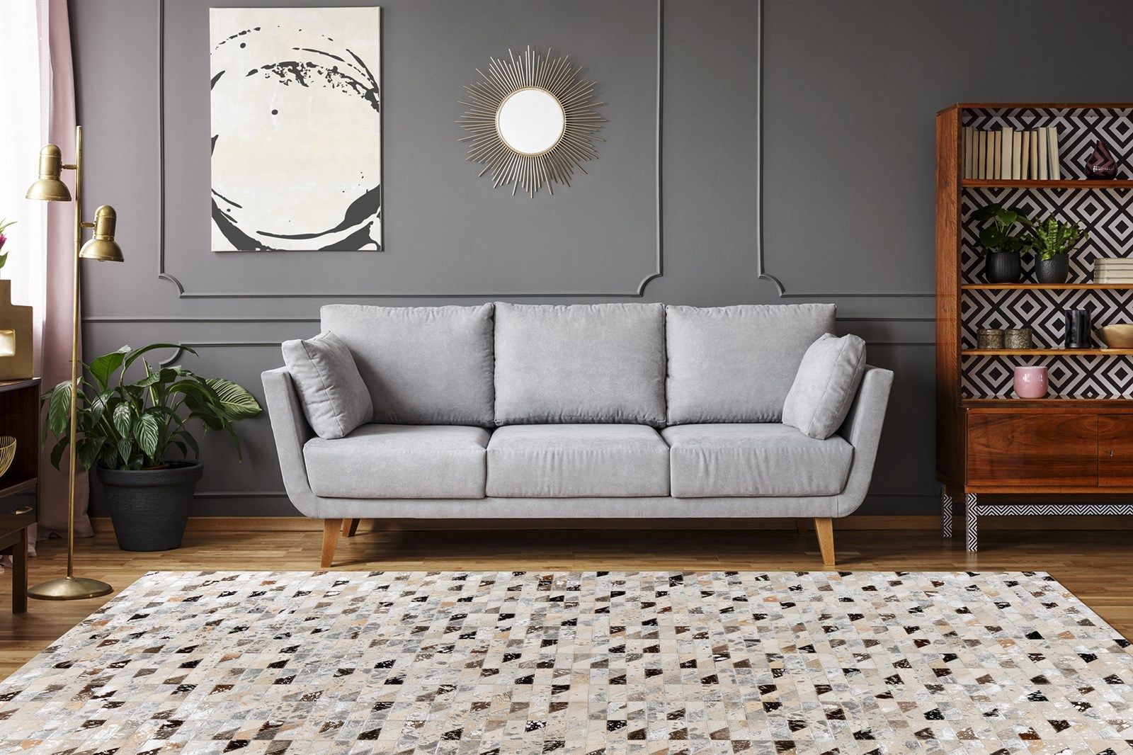 Tapis en cuir LAVIN 1025