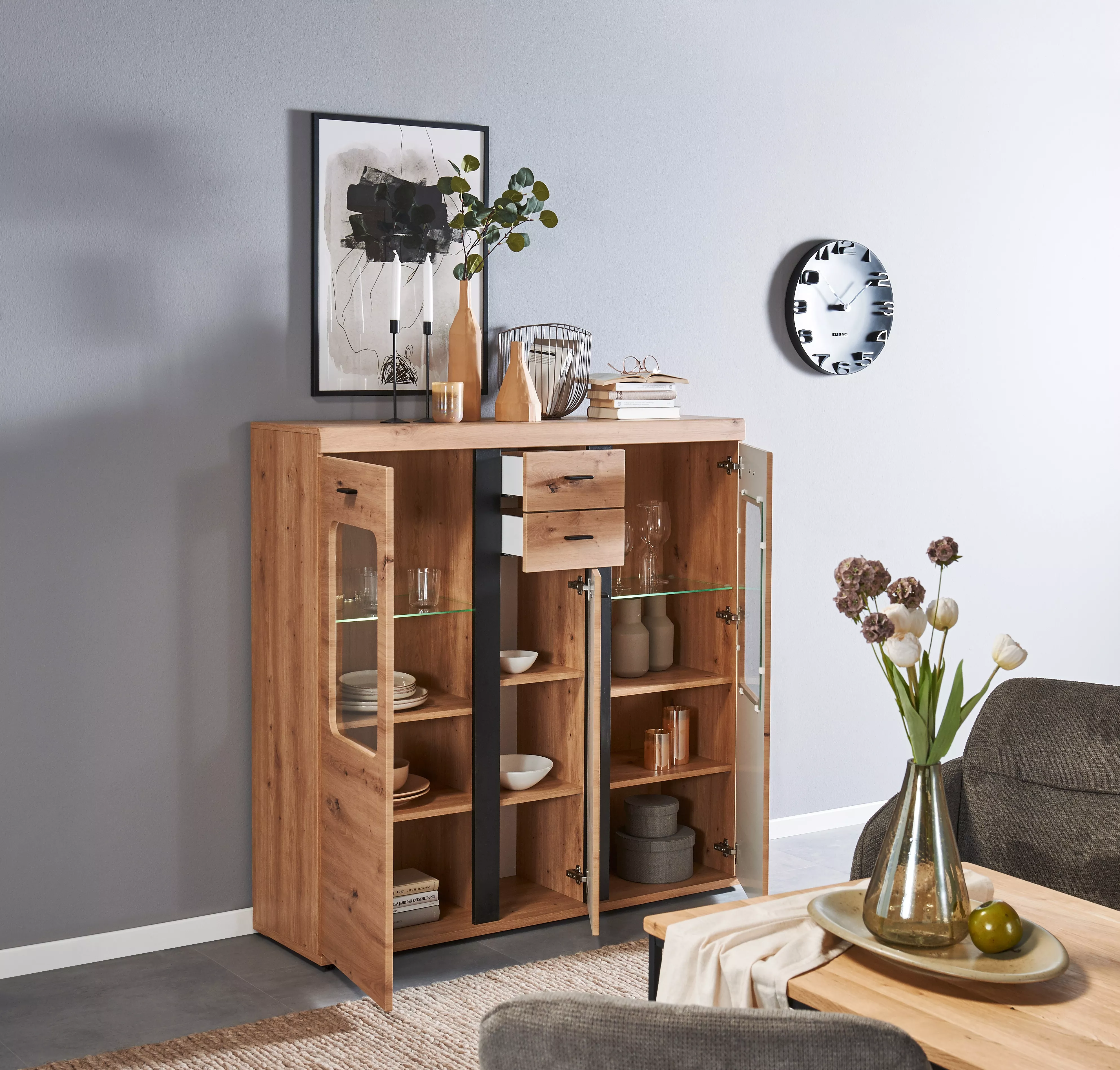 Highboardvitrine KRETA