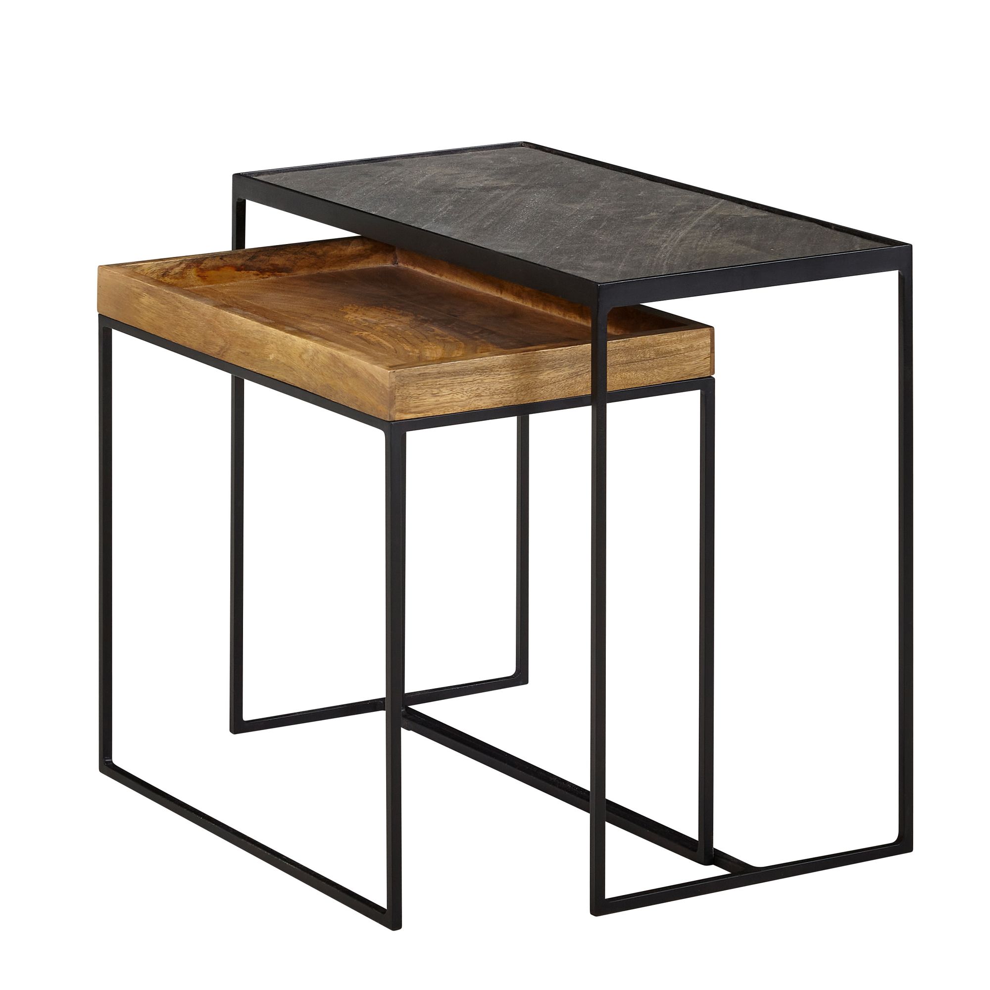 Lot de 2 tables d'appoint BUENG KAN Lot de 2 tables d'appoint BUENG KAN