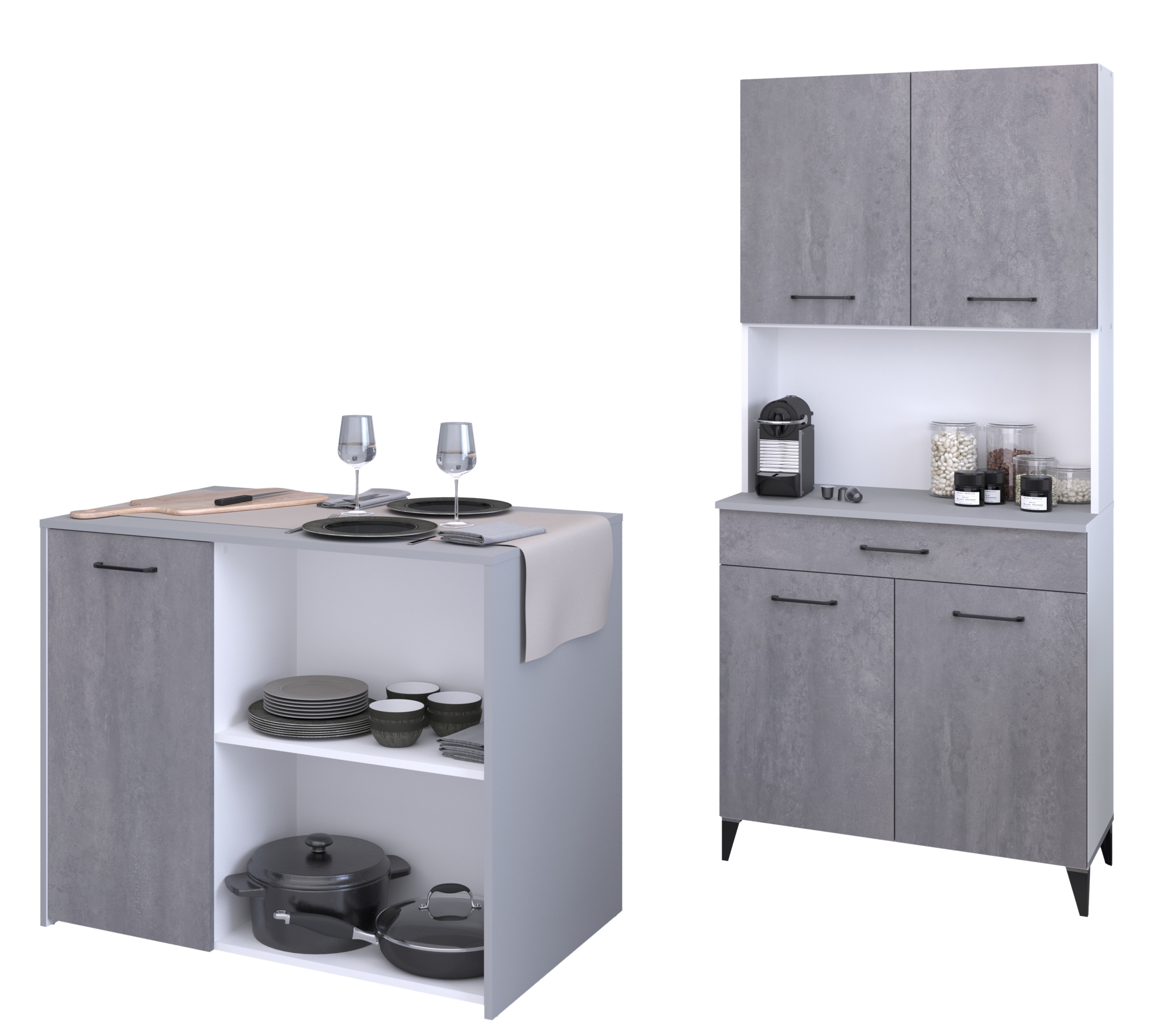 Ensemble avec buffet de cuisine MEMPHIS 3
