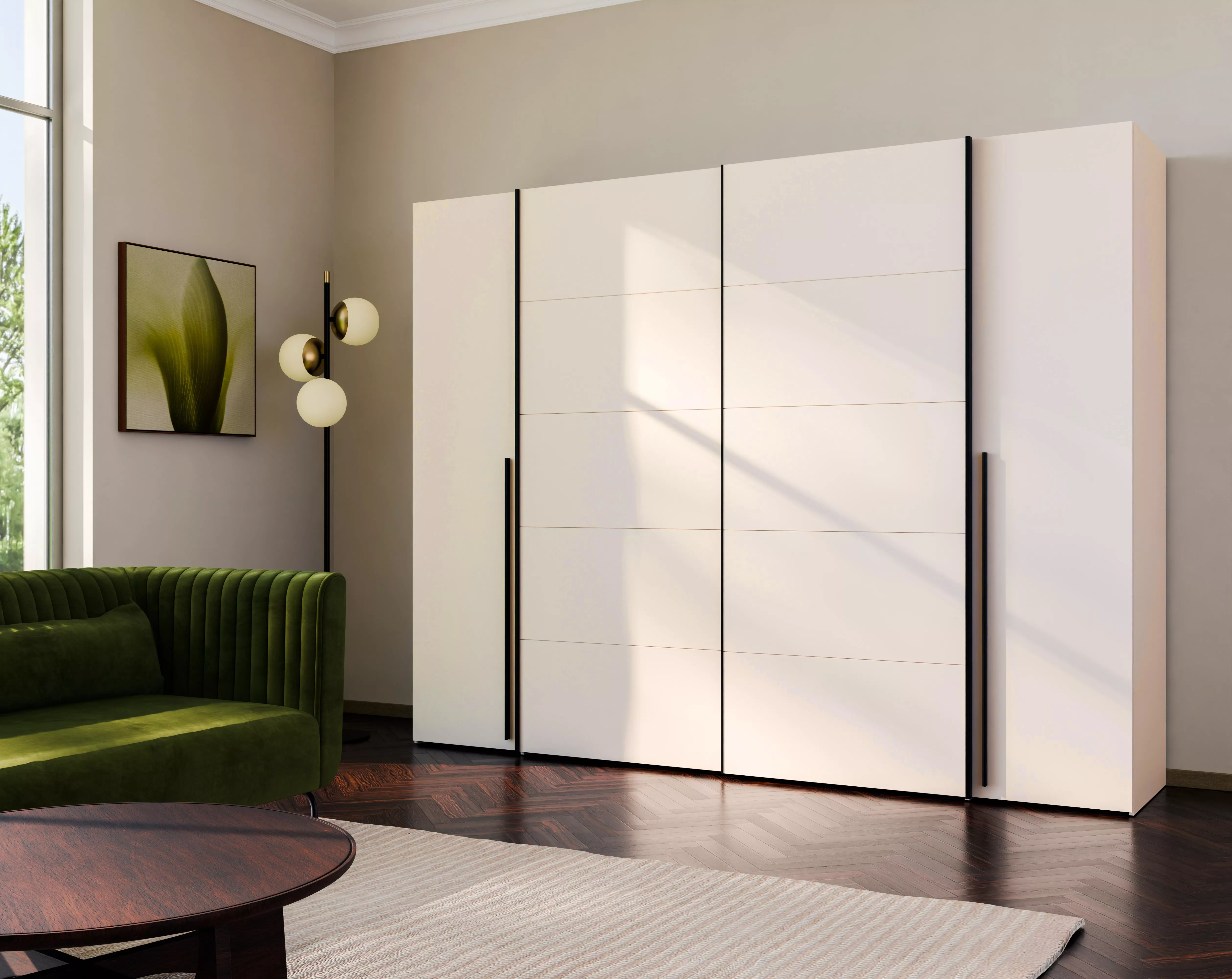 Dreh- und Schwebetürenschrank NARAGO